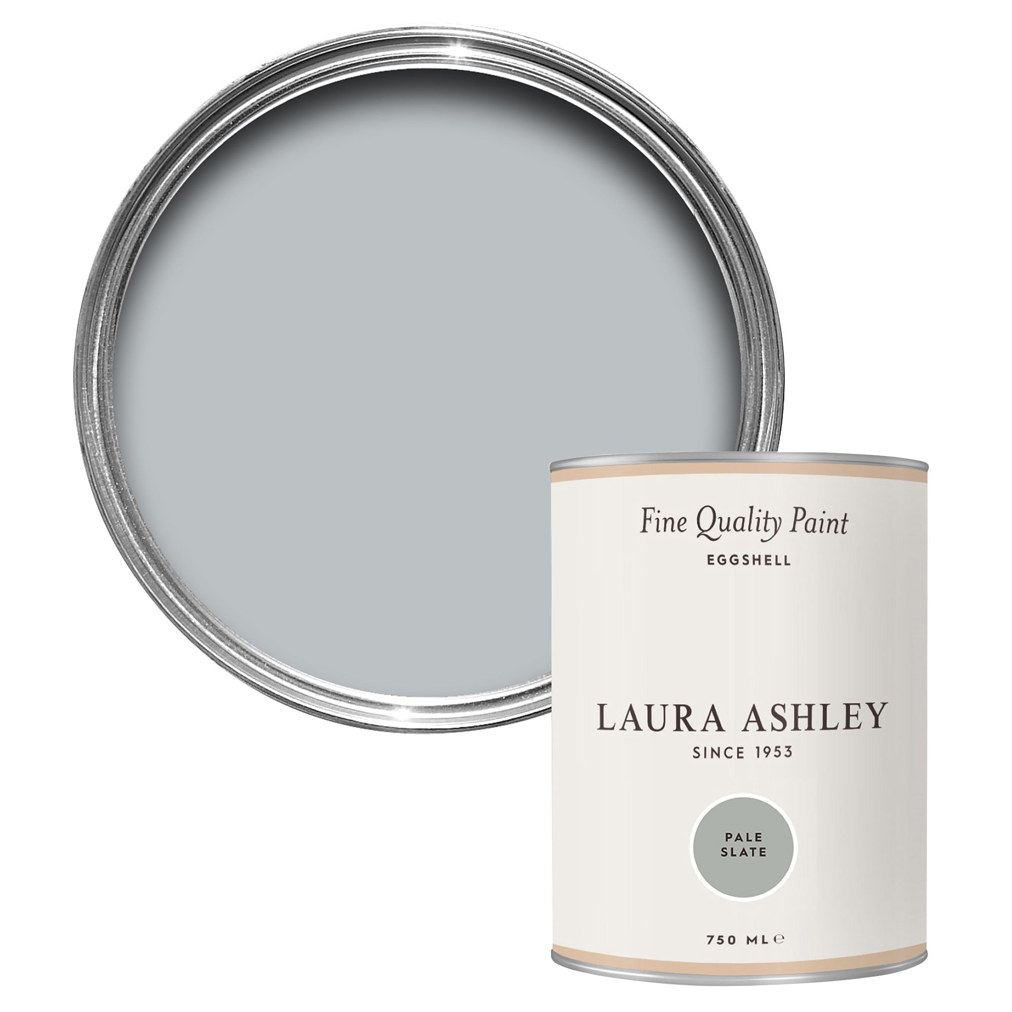 Laura Ashley Pale Slate Eggshell Emulsion paint, 750ml