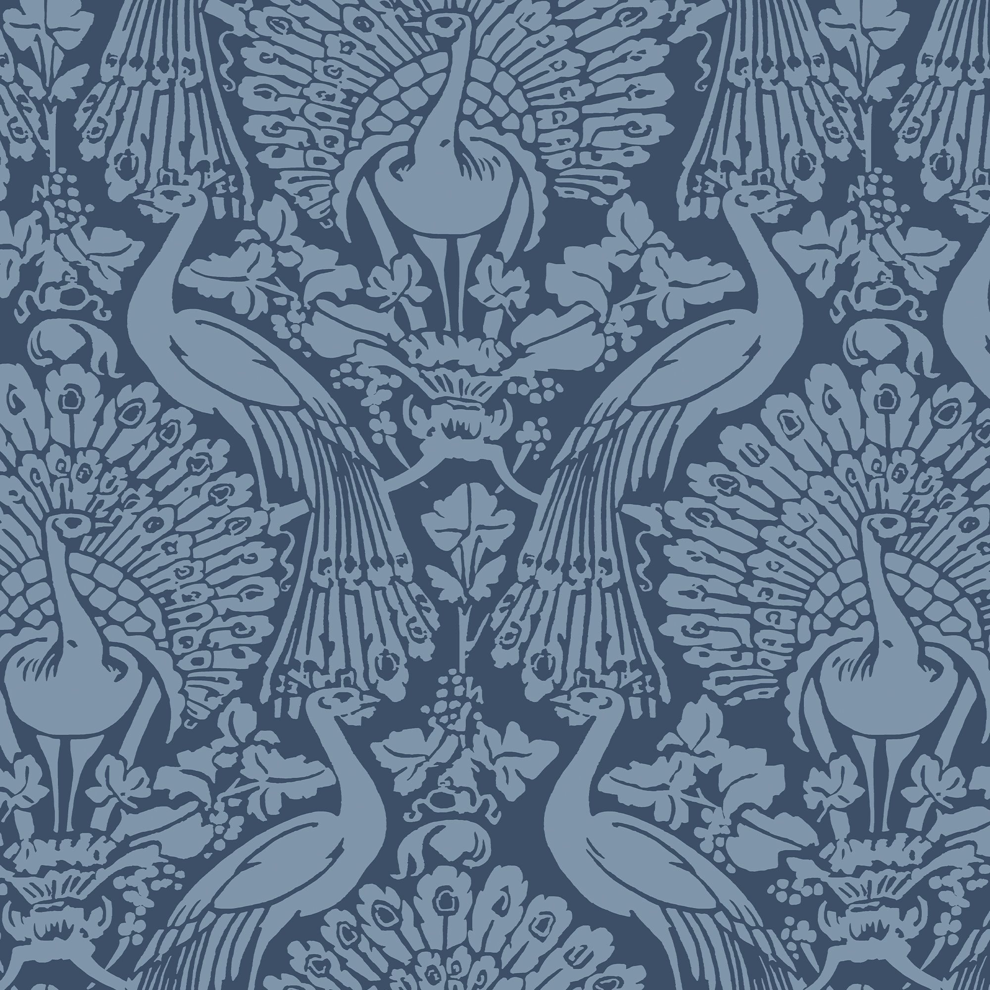 Laura Ashley Peacock Damask Dusky seaspray Damask Smooth Wallpaper Sample