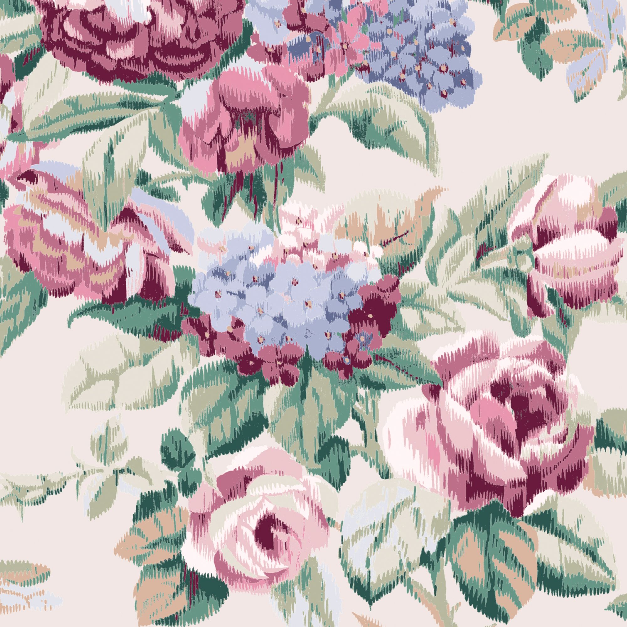 Laura Ashley Pembrey Hazelnut Floral Smooth Wallpaper Sample
