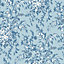Laura Ashley Picardie Blue Sky Floral Smooth Wallpaper Sample