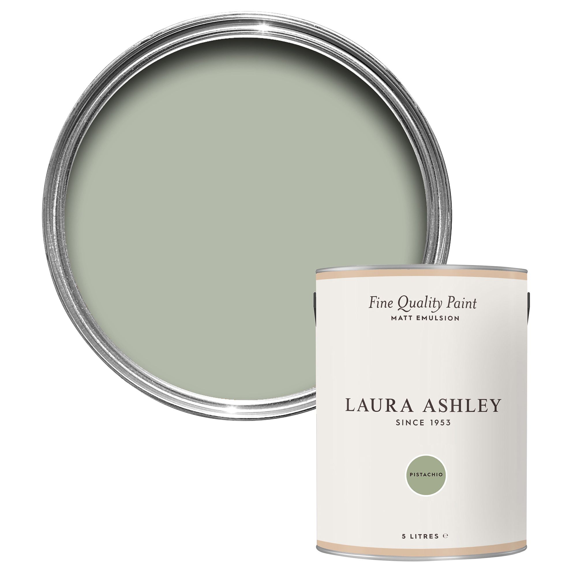 Laura Ashley Pistachio Matt Emulsion paint, 5L