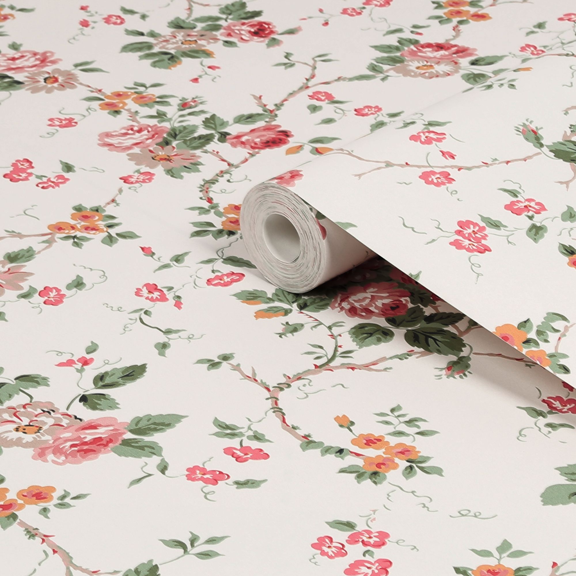 Laura Ashley Rose Garden Mountney Garden Antique Pink Smooth Wallpaper