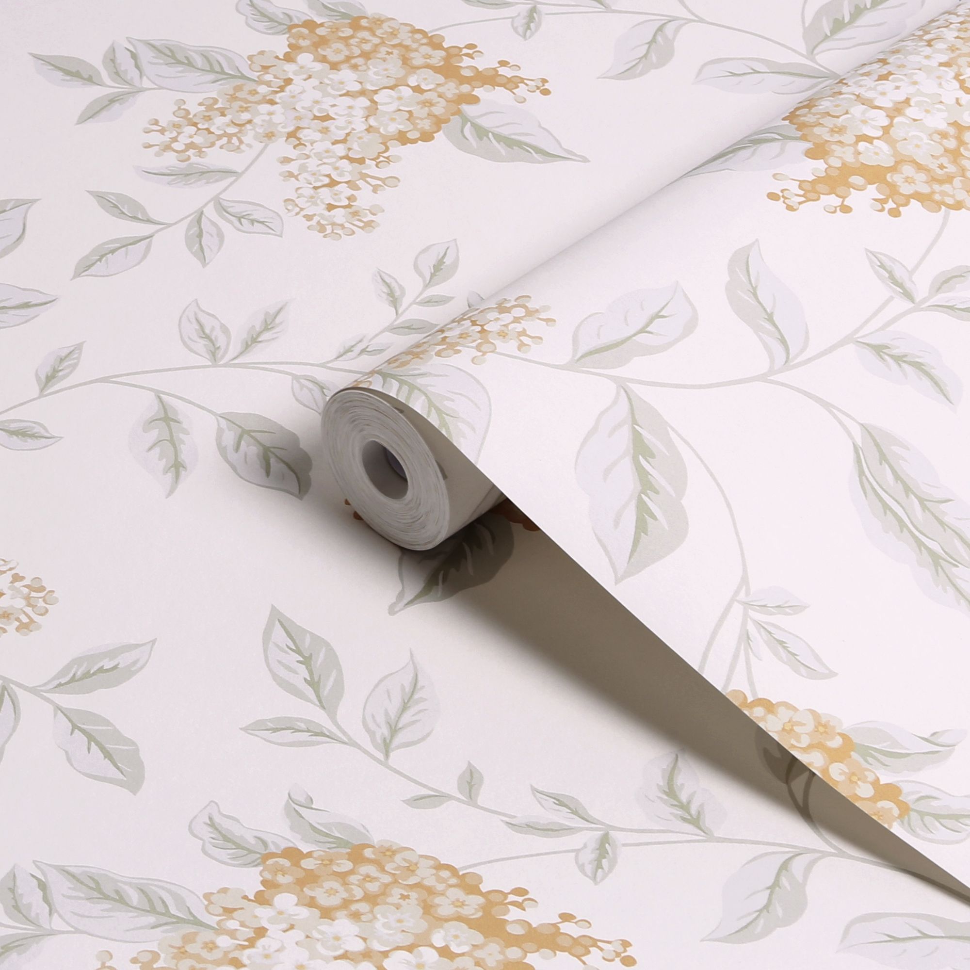 Laura Ashley Rustic Charm Apricot Portland Smooth Wallpaper