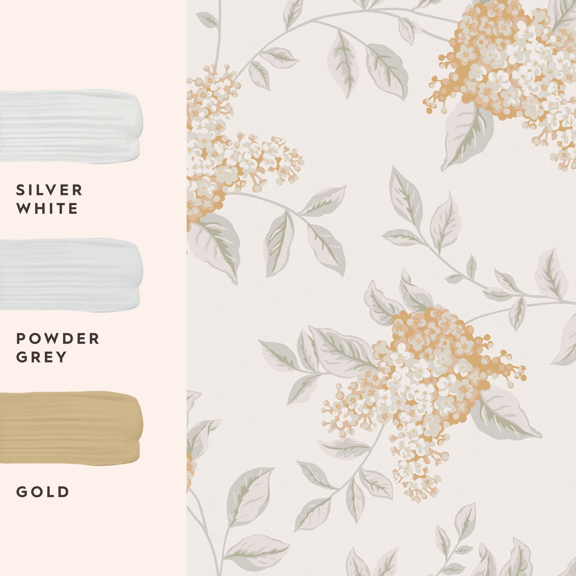 Laura Ashley Rustic Charm Apricot Portland Smooth Wallpaper