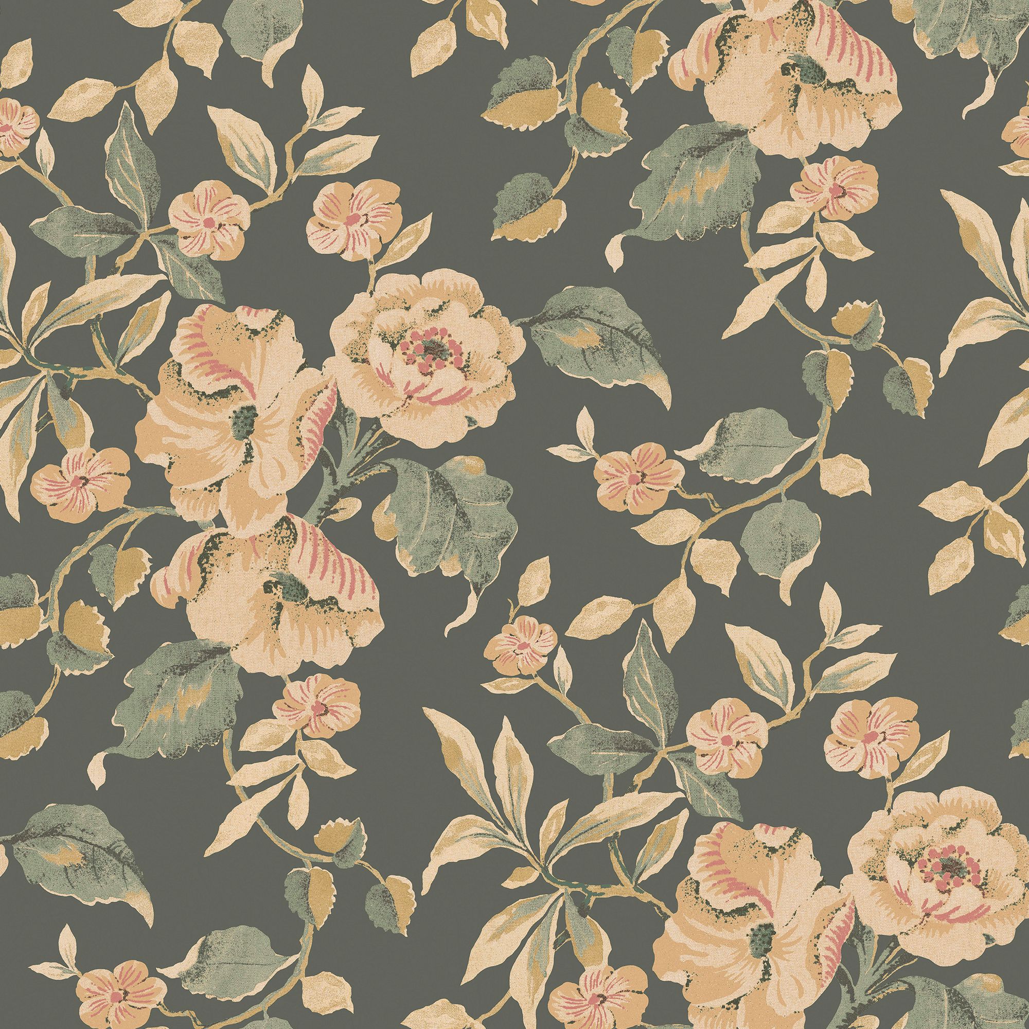 Laura Ashley Rustic Charm Fern Alyworth Trail Smooth Wallpaper