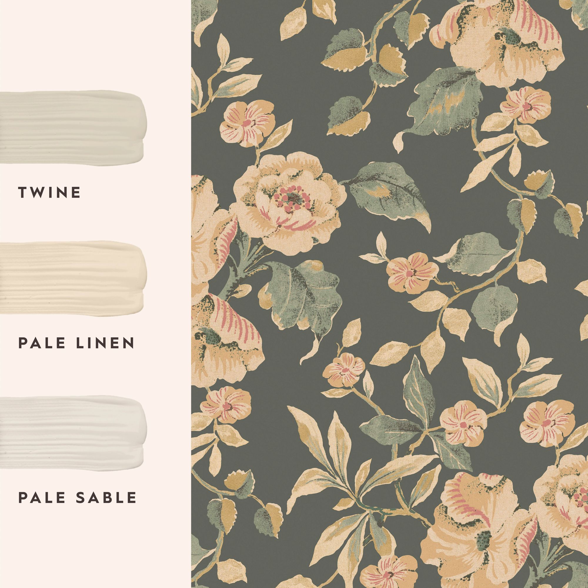 Laura Ashley Rustic Charm Fern Alyworth Trail Smooth Wallpaper