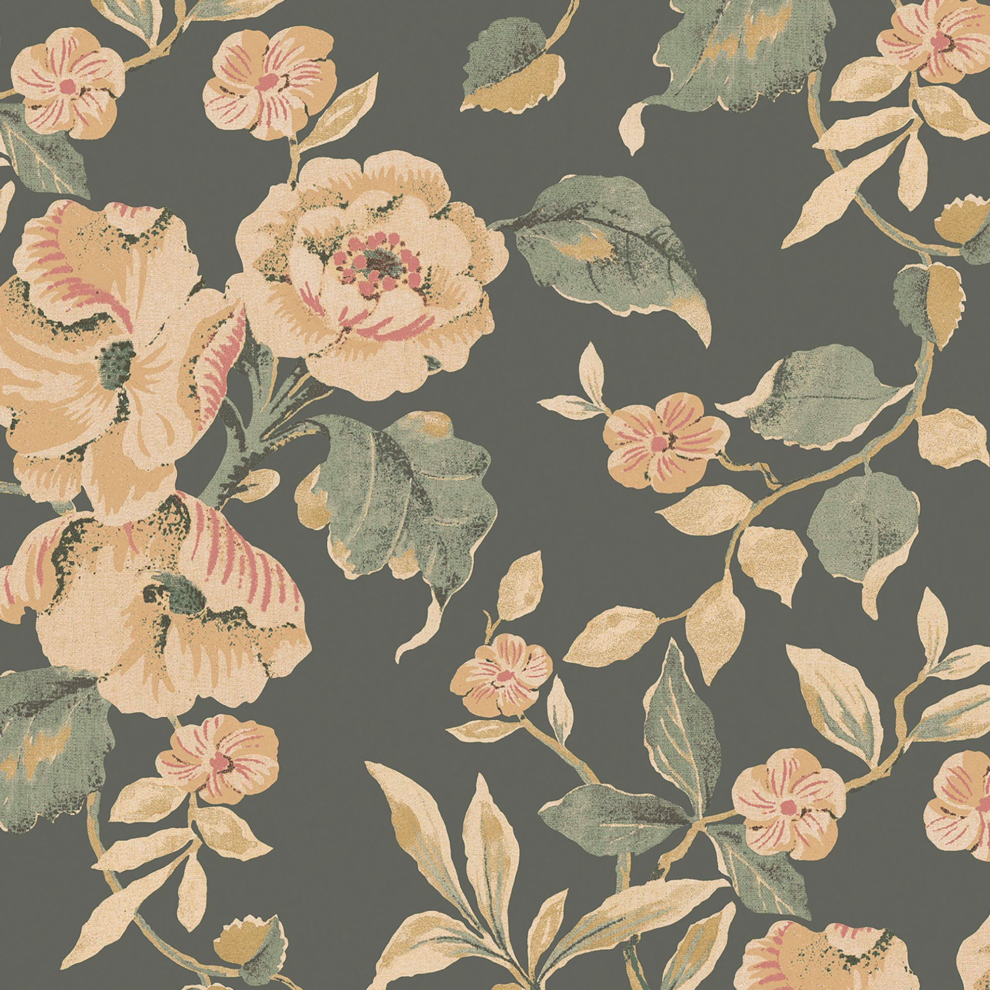 Laura Ashley Rustic Charm Fern Alyworth Trail Smooth Wallpaper