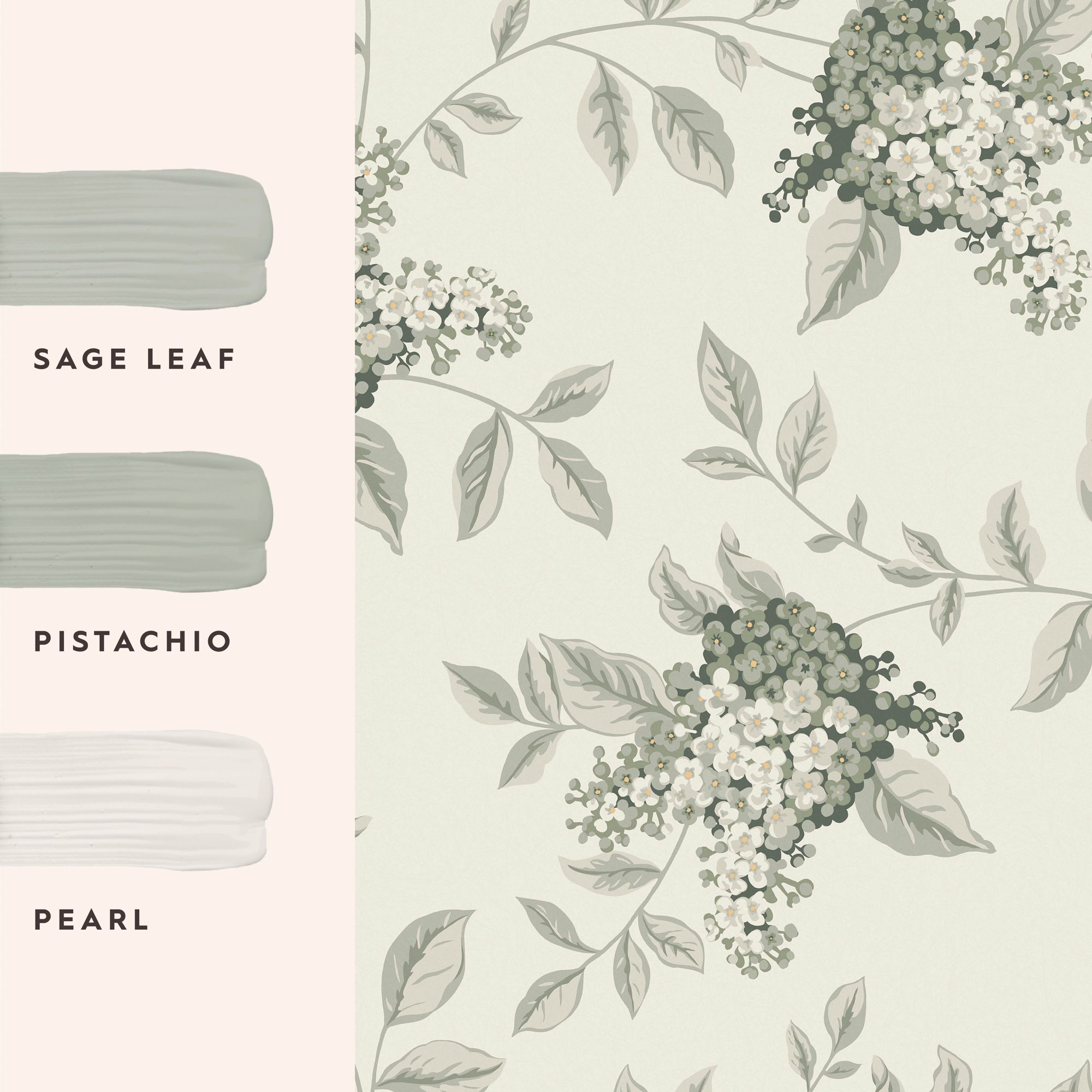 Laura Ashley Rustic Charm Fern Portland Smooth Wallpaper