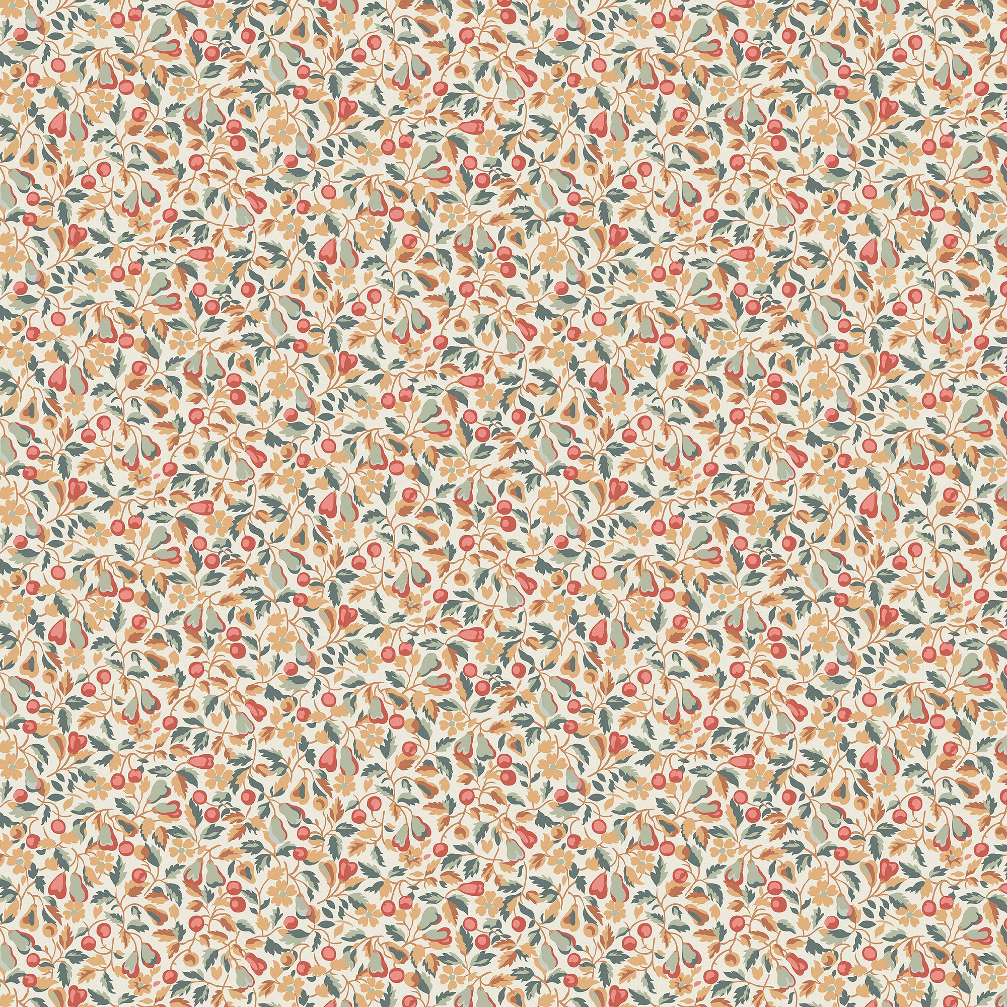 Laura Ashley Rustic Charm Terracotta Devrons Grove Smooth Wallpaper