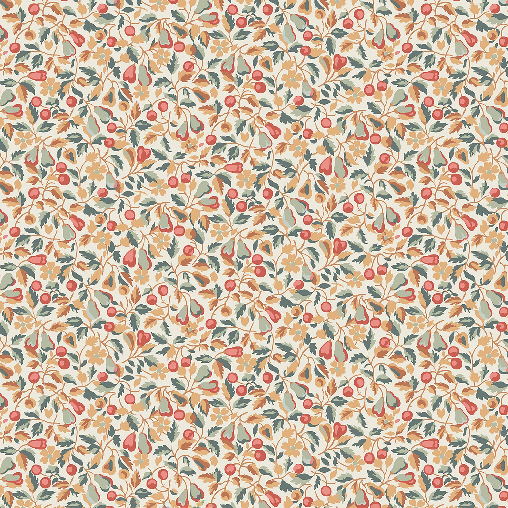 Laura Ashley Rustic Charm Terracotta Devrons Grove Smooth Wallpaper