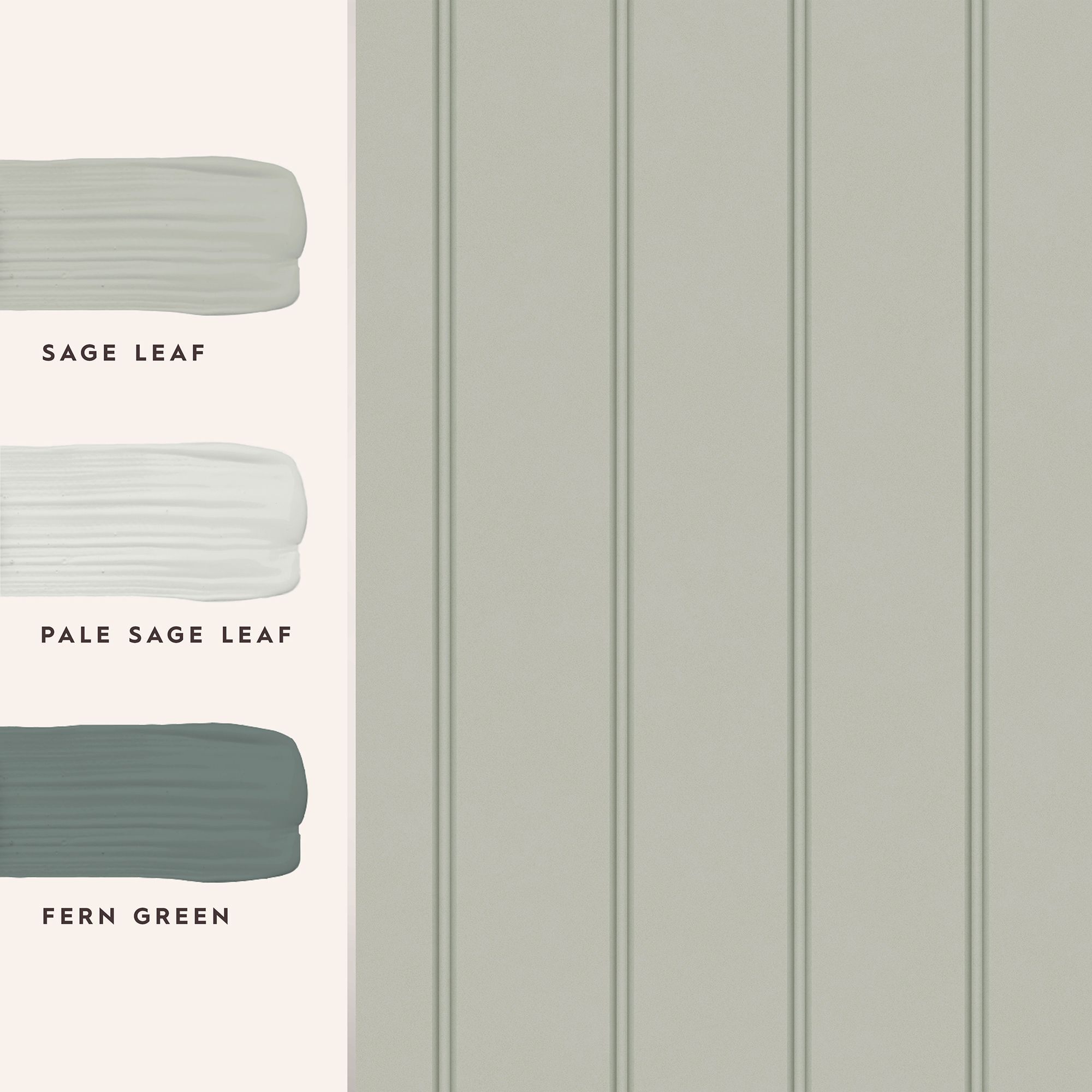 Laura Ashley Sage Chalford Wood panel effect Smooth Wallpaper