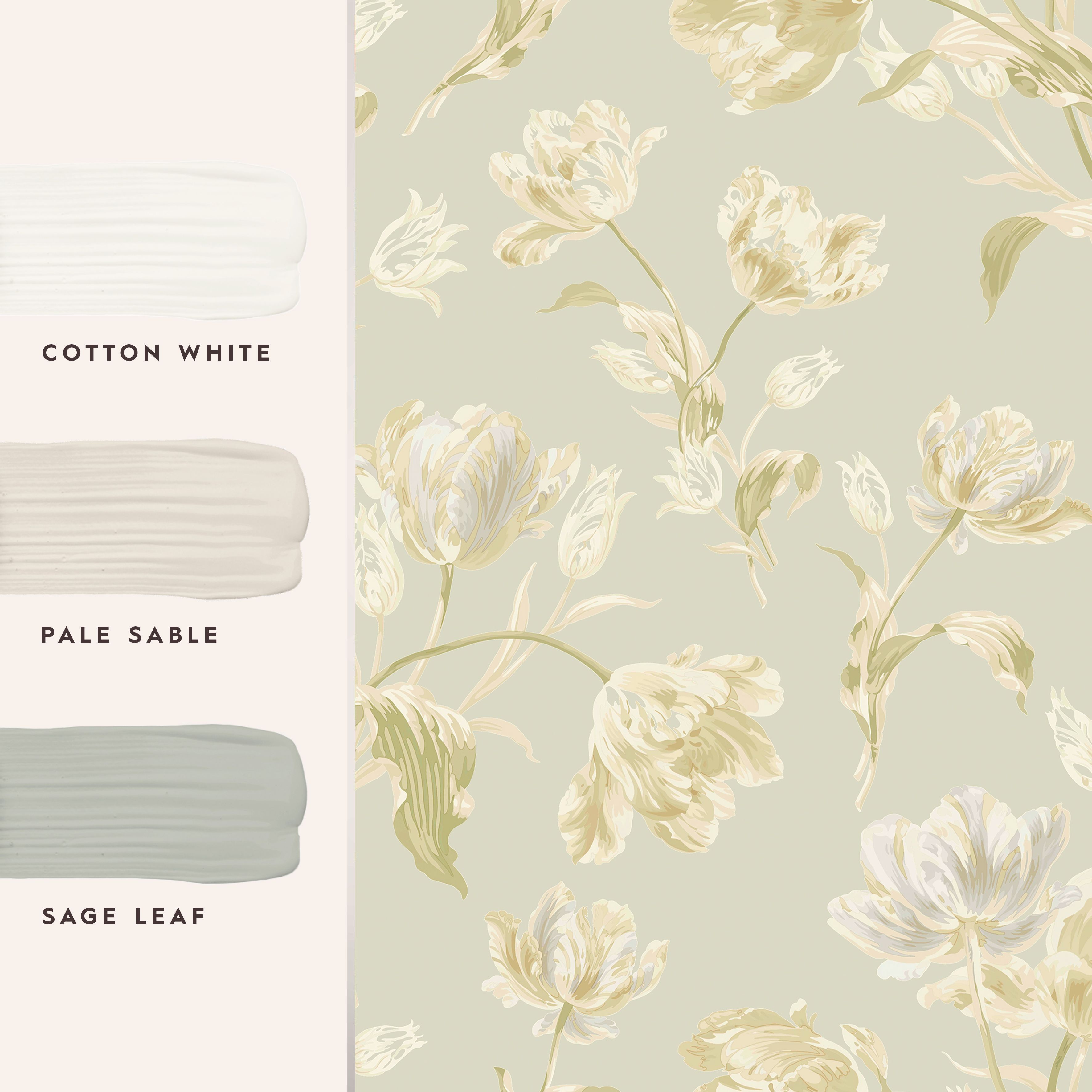 Laura Ashley Sage Gosford Smooth Wallpaper