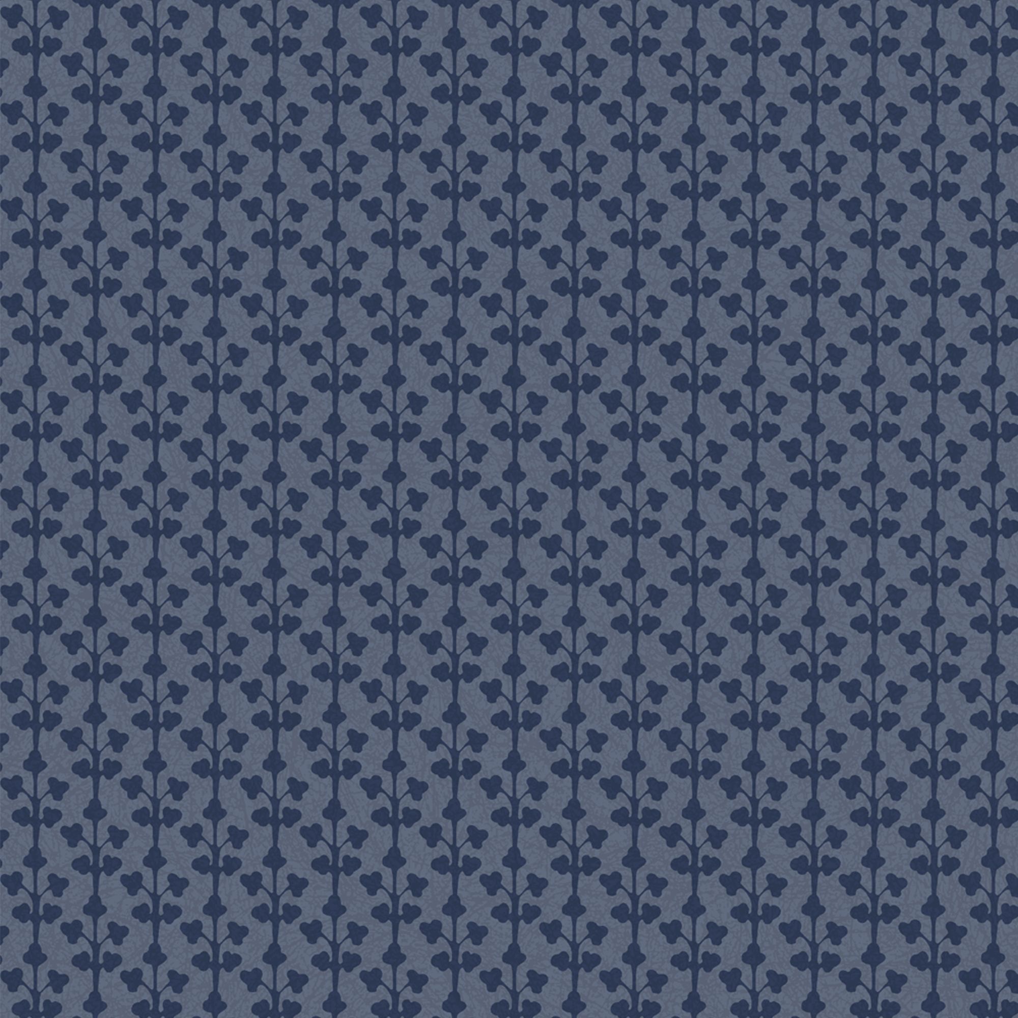 Laura Ashley Seaham Blue Motif Smooth Wallpaper Sample
