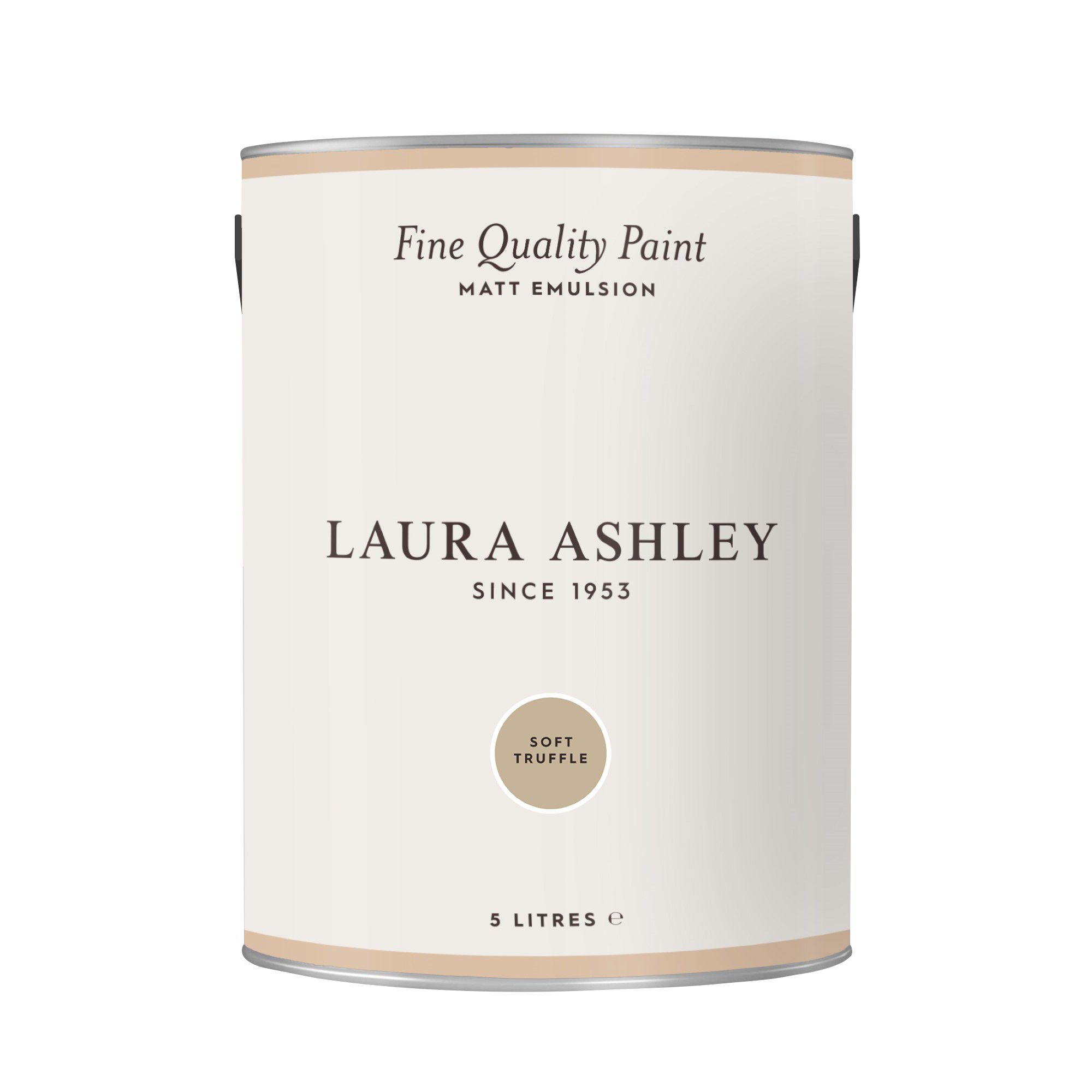 Laura Ashley Soft Truffle Matt Emulsion paint, 5L