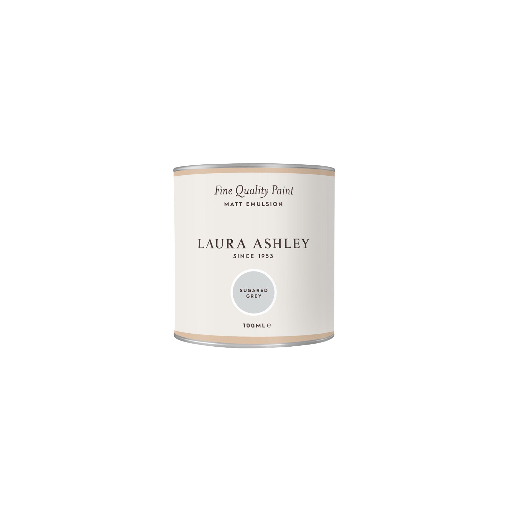 Laura Ashley Sugared Grey Matt Emulsion paint, 100ml