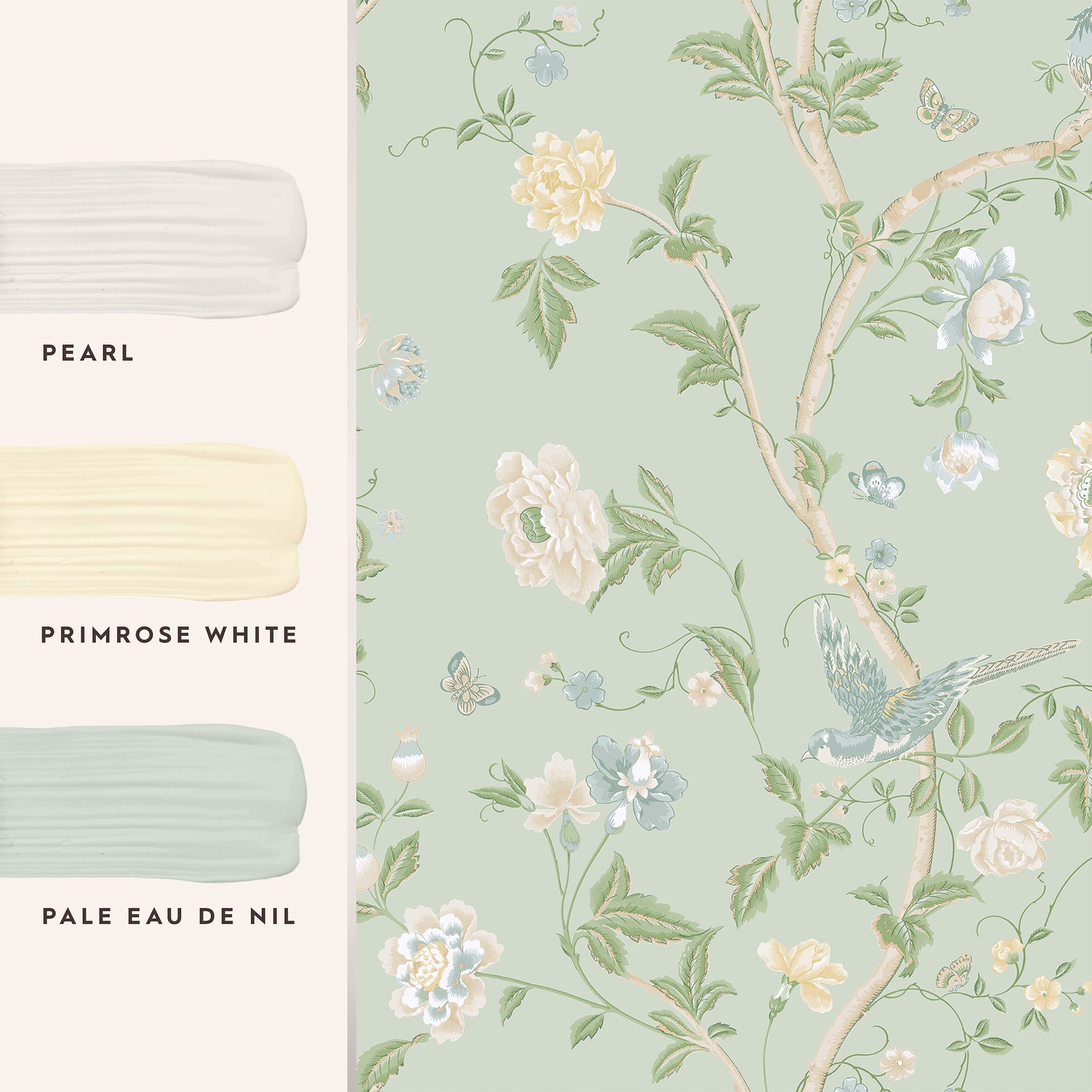 Laura Ashley Summer Palace Summer Palace Eau De Nil Smooth Wallpaper