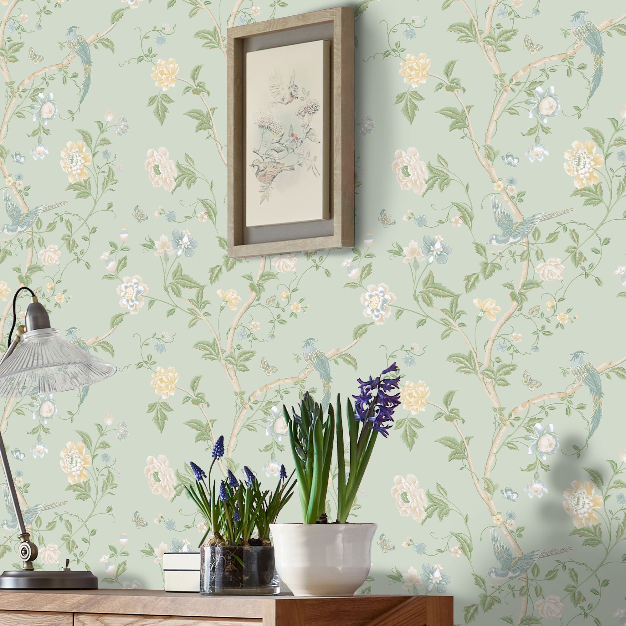 Laura Ashley Summer Palace Summer Palace Eau De Nil Smooth Wallpaper
