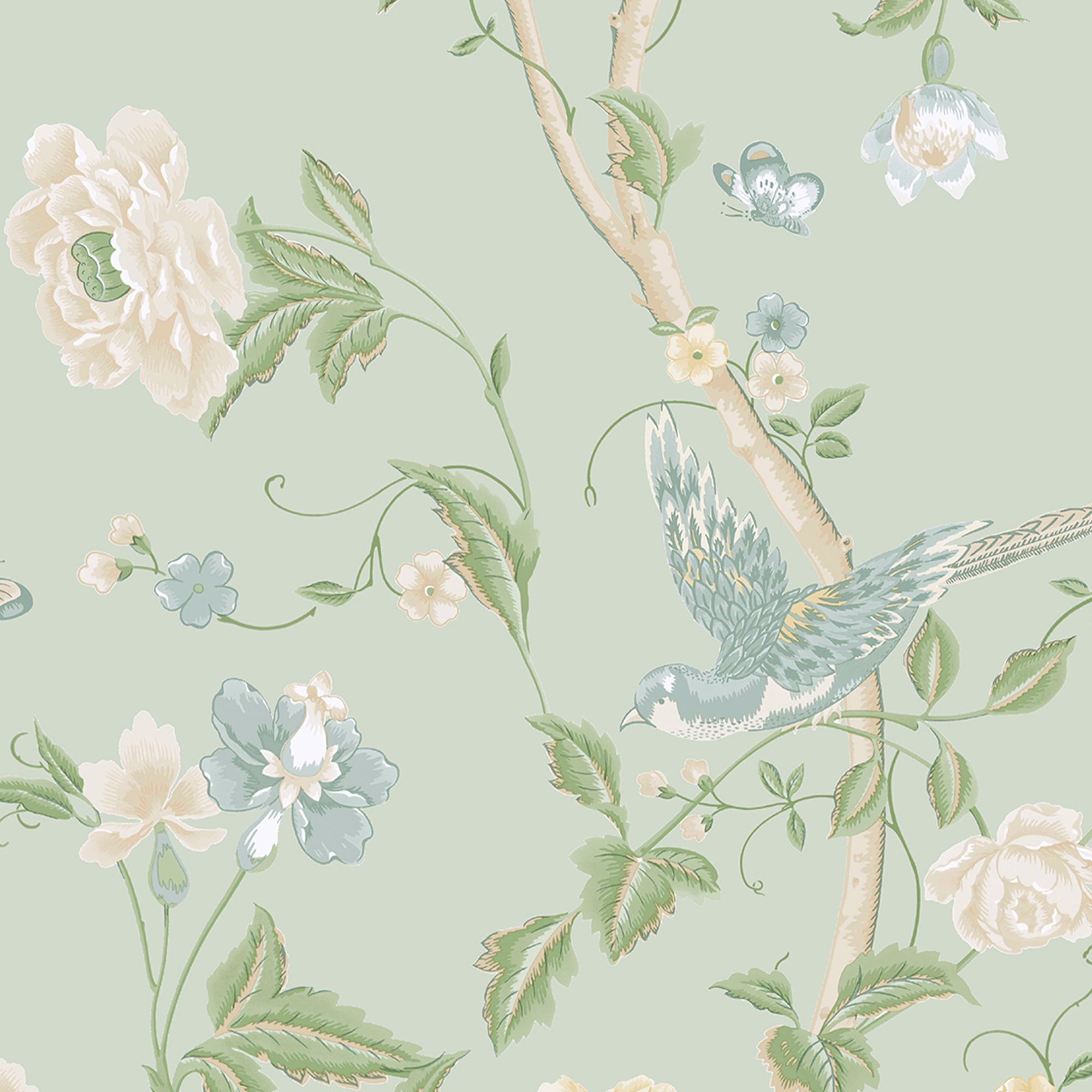 Laura Ashley Summer Palace Summer Palace Eau De Nil Smooth Wallpaper