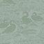 Laura Ashley Swans Sage Green Animal Smooth Wallpaper Sample