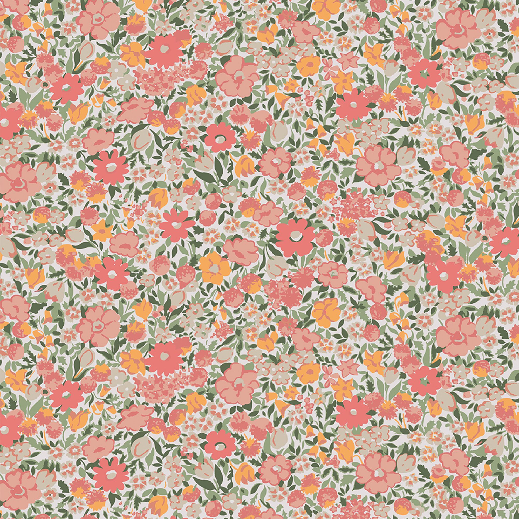 Laura Ashley The Wholesome Home Loveston Coral Pinlk Smooth Wallpaper