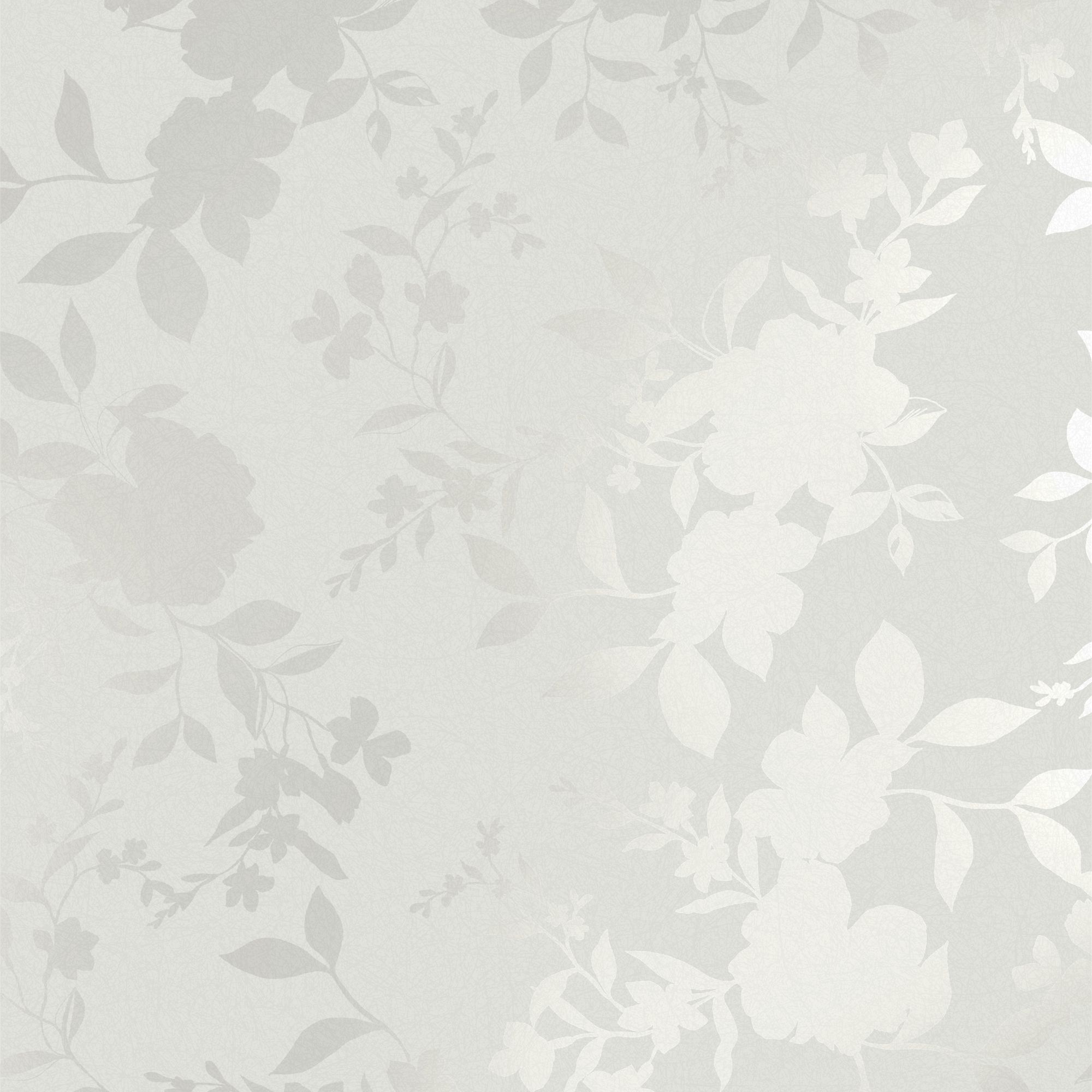 Laura Ashley Westbourne Silver Floral Smooth Wallpaper