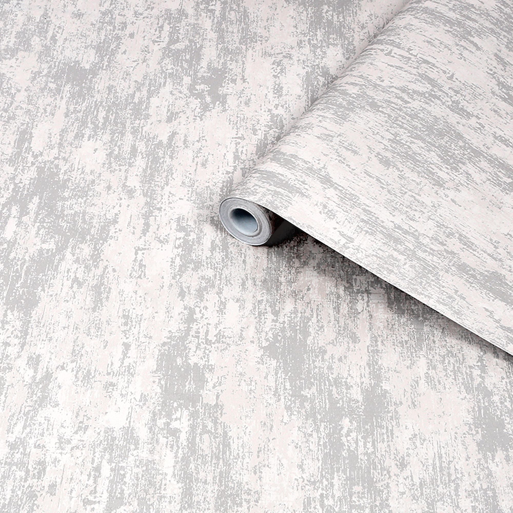 Laura Ashley Whinfell Moonbeam Metallic effect Industrial Smooth Wallpaper