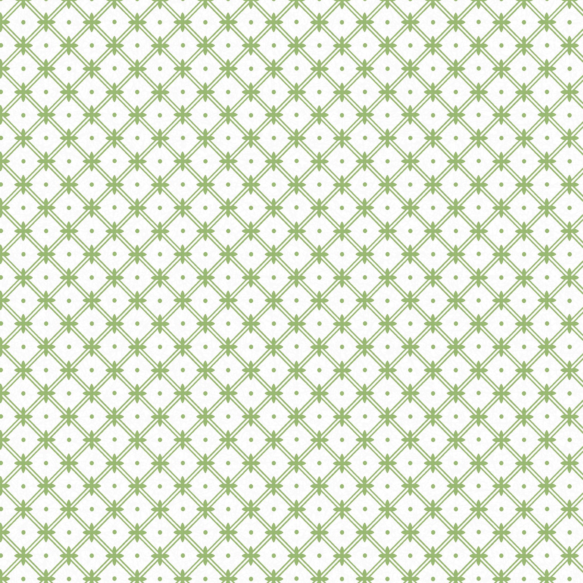 Laura Ashley Wickerwork Green Motif Smooth Wallpaper