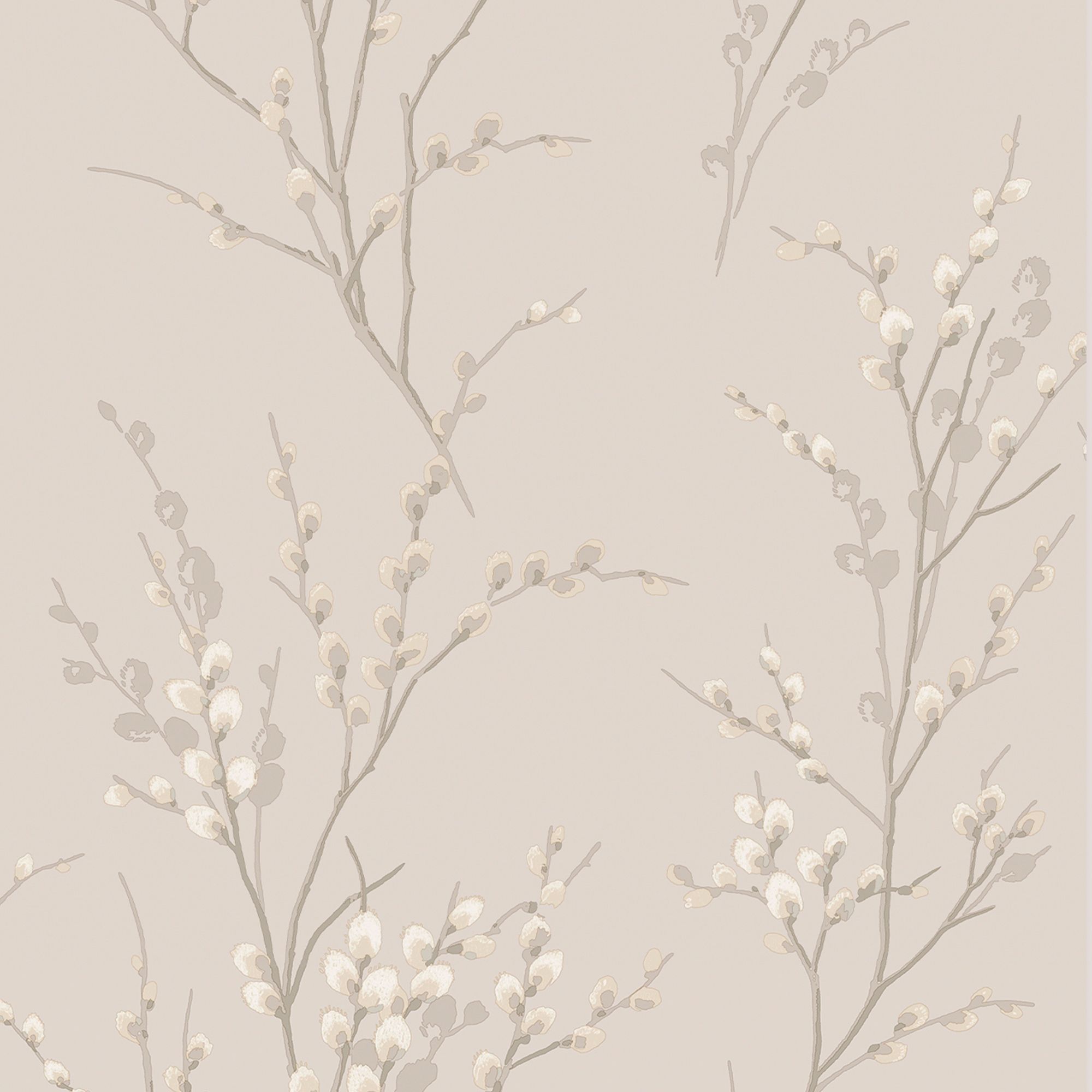 Laura Ashley Willow Dove grey Floral Smooth Wallpaper Sample
