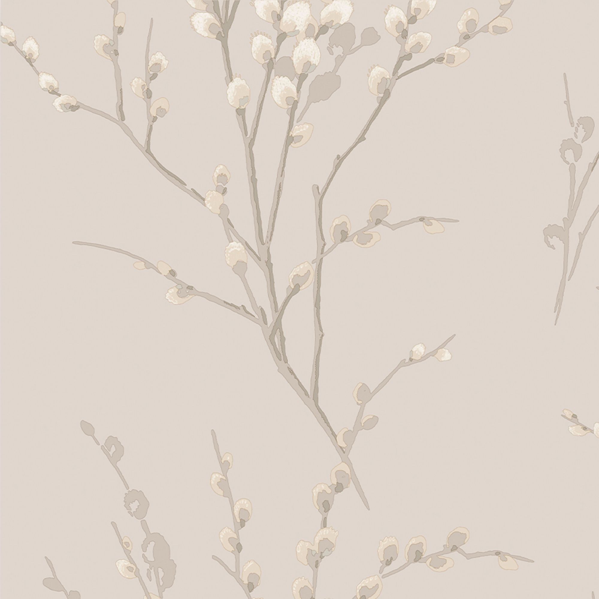 Laura Ashley Willow Dove grey Floral Smooth Wallpaper Sample