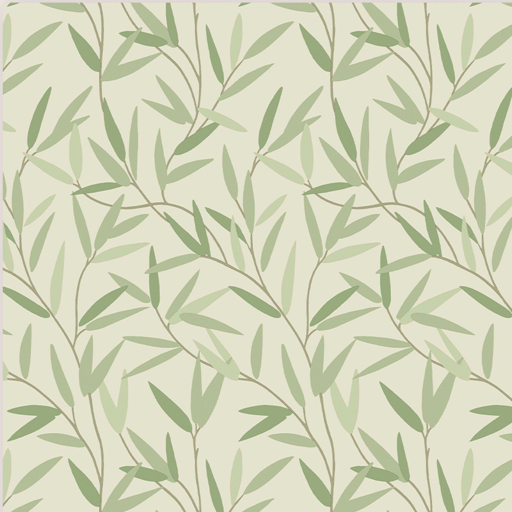 Laura Ashley Willow Hedgerow Leaf Smooth Wallpaper Sample