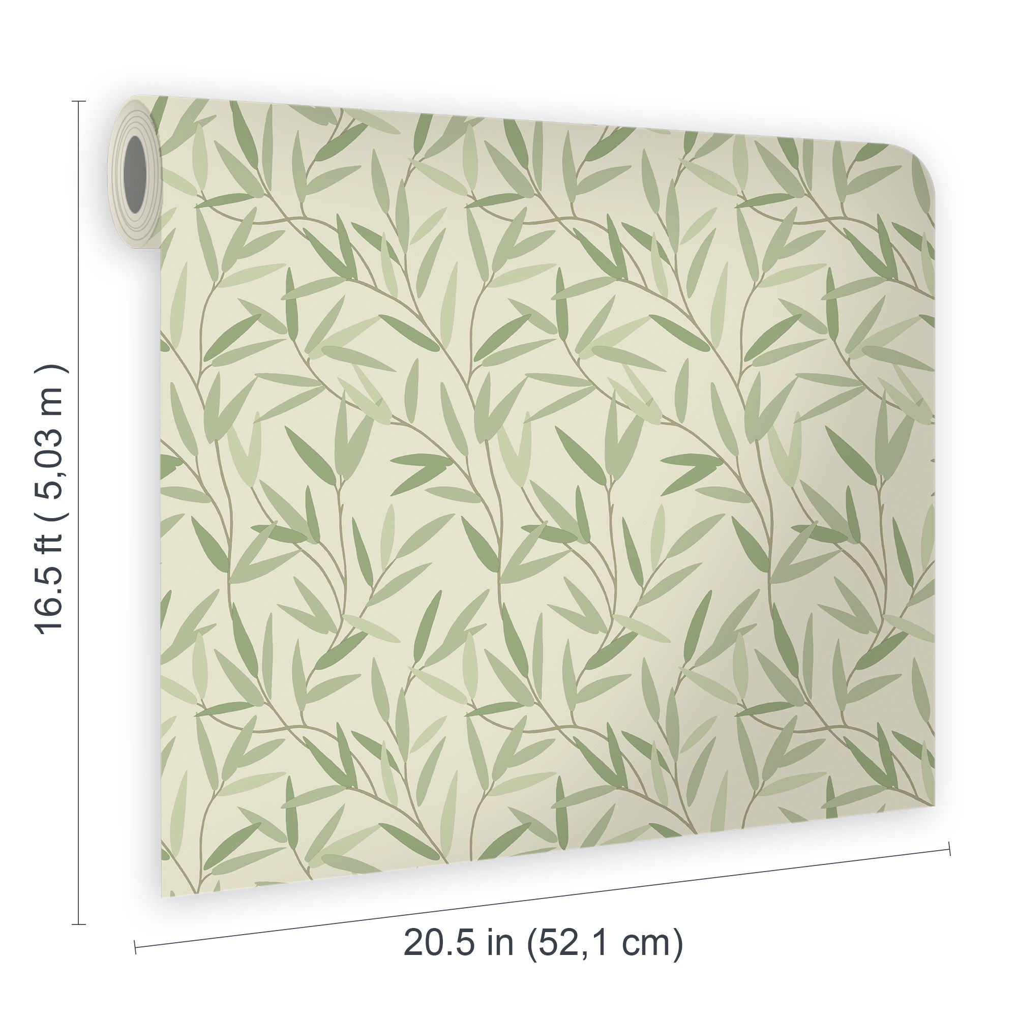 Laura Ashley Willow Hedgerow Leaf Smooth Wallpaper