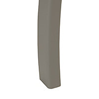Lautner Contemporary Satin grey 2 Drawer Triple Wardrobe (H)1929mm (W)1433mm (D)500mm