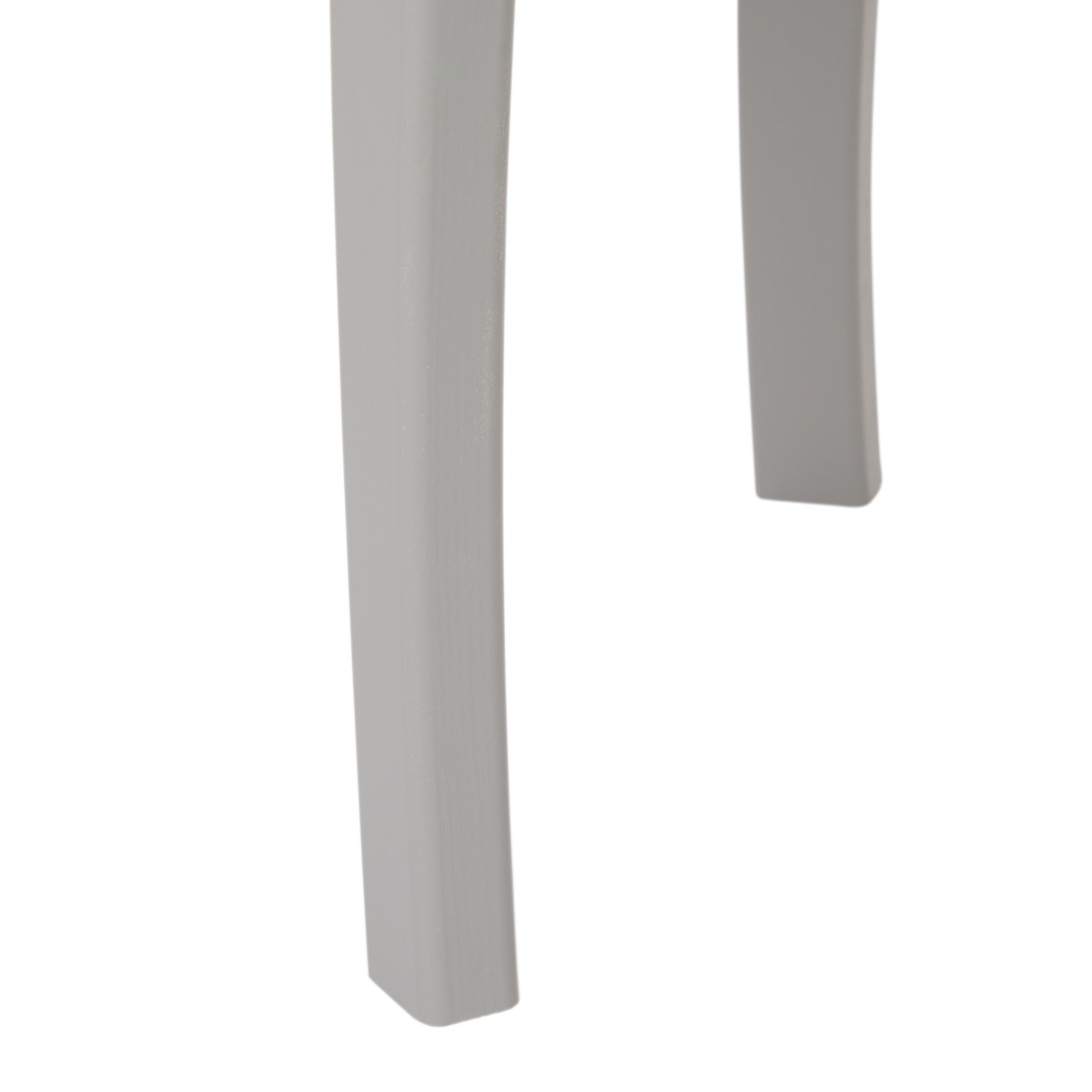 Lautner Satin grey 1 Drawer Bedside table (H)550mm (W)450mm (D)353mm