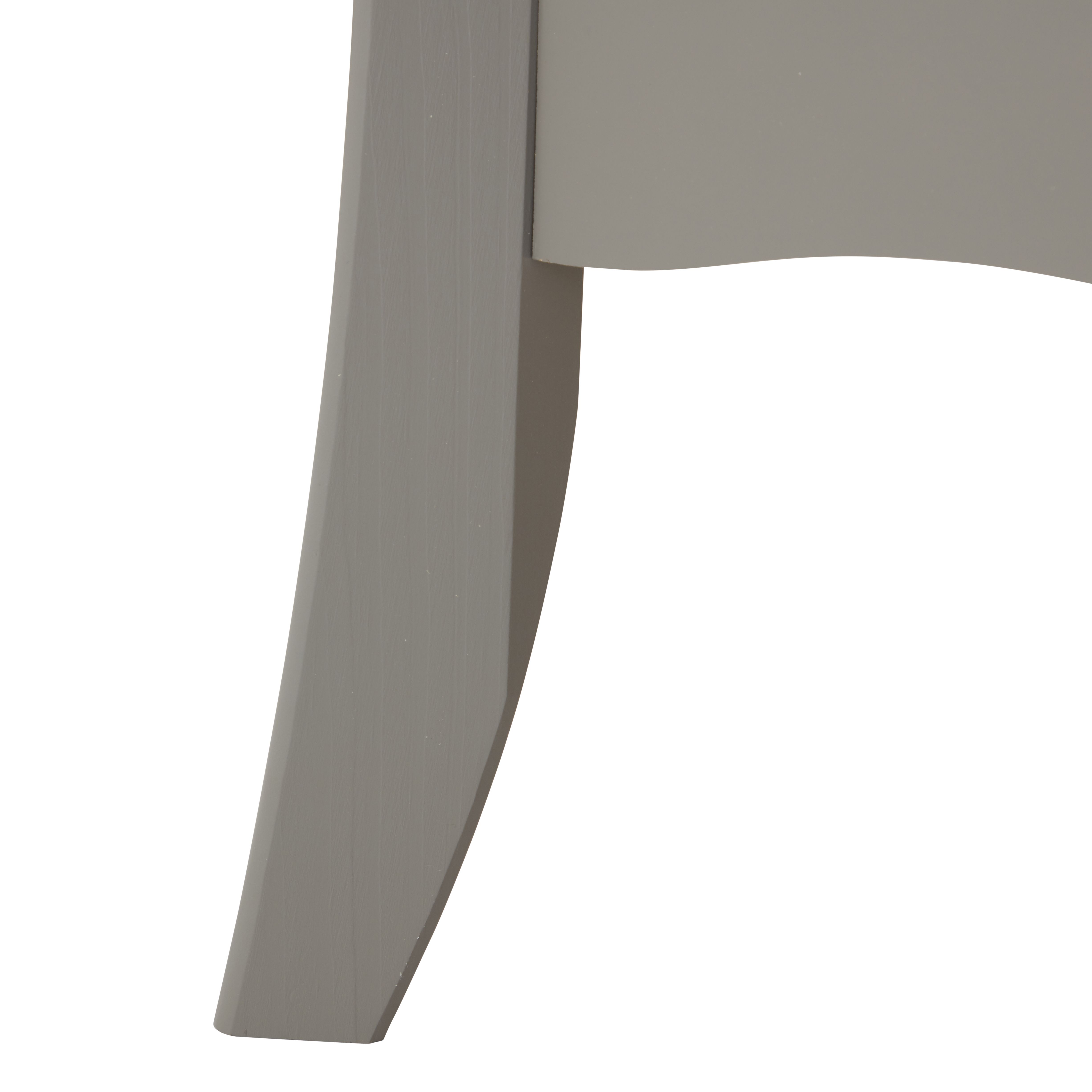 Lautner Satin grey MDF & pine 3 Drawer Wide Chest of drawers (H)800mm (W)965mm (D)450mm