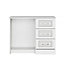 Laysan White 3 Drawer Dressing table (H)740mm (W)950mm (D)450mm