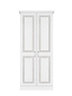 Laysan White Double Wardrobe (H)1950mm (W)870mm (D)550mm