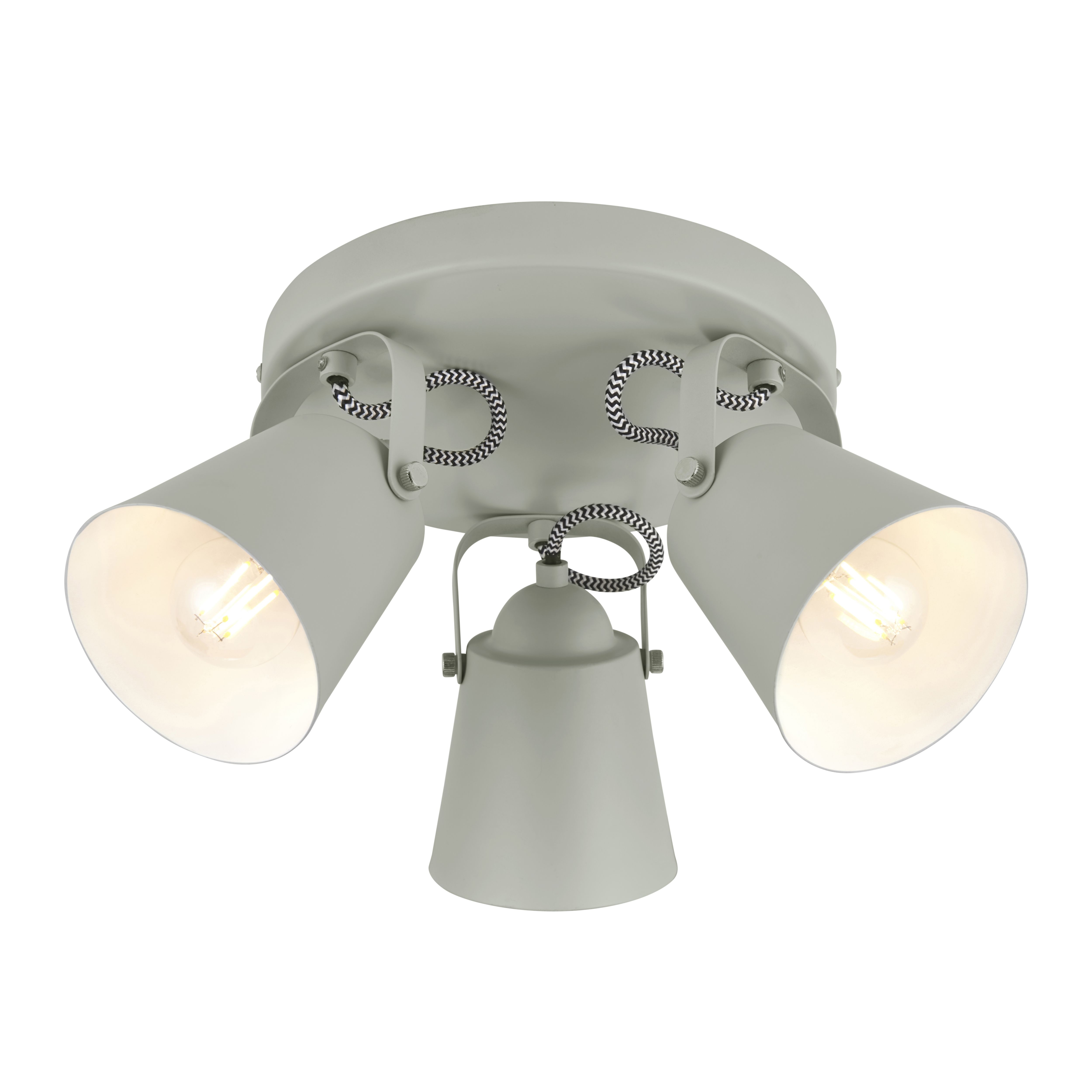Layton Grey 3 Light Spotlight