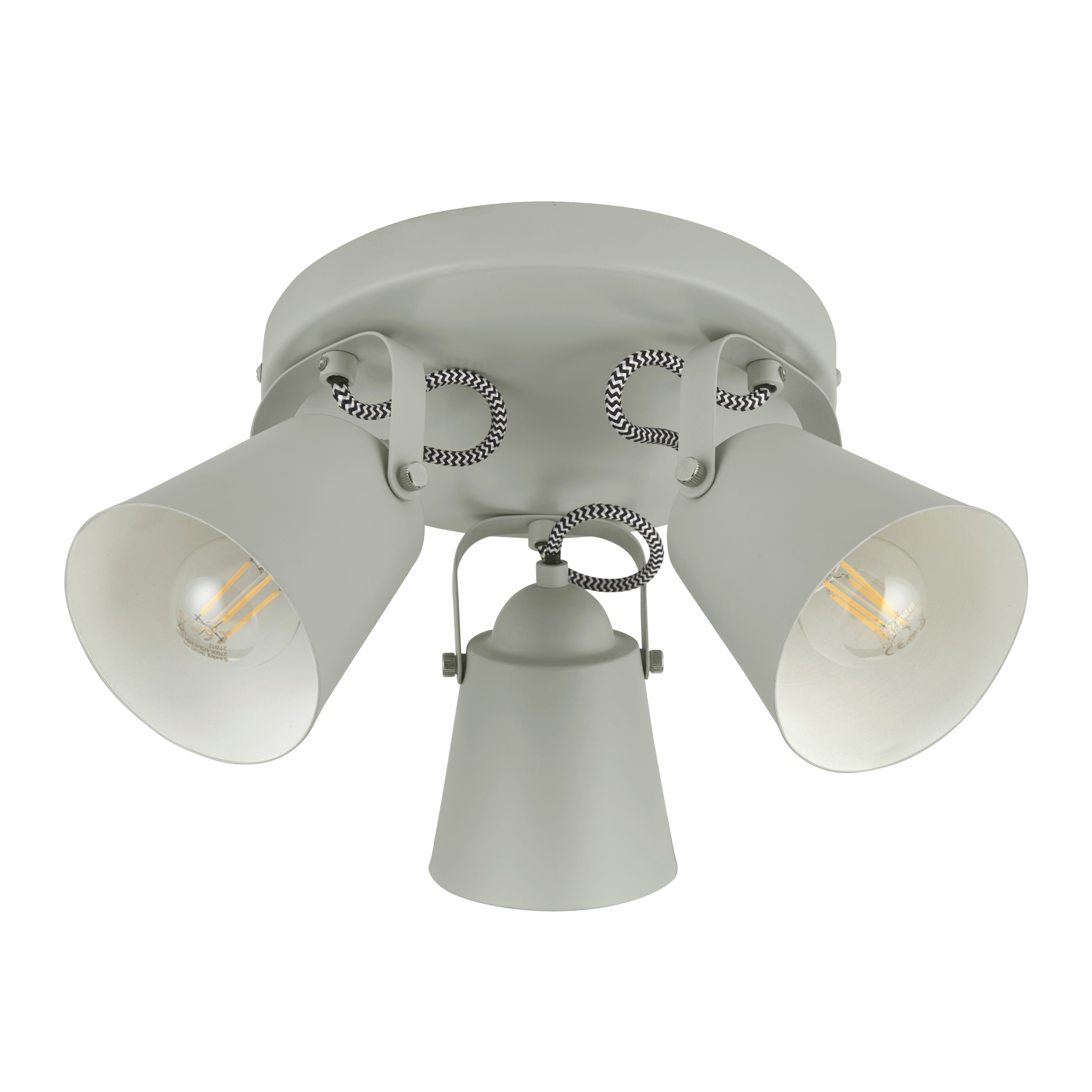 Layton Grey 3 Light Spotlight