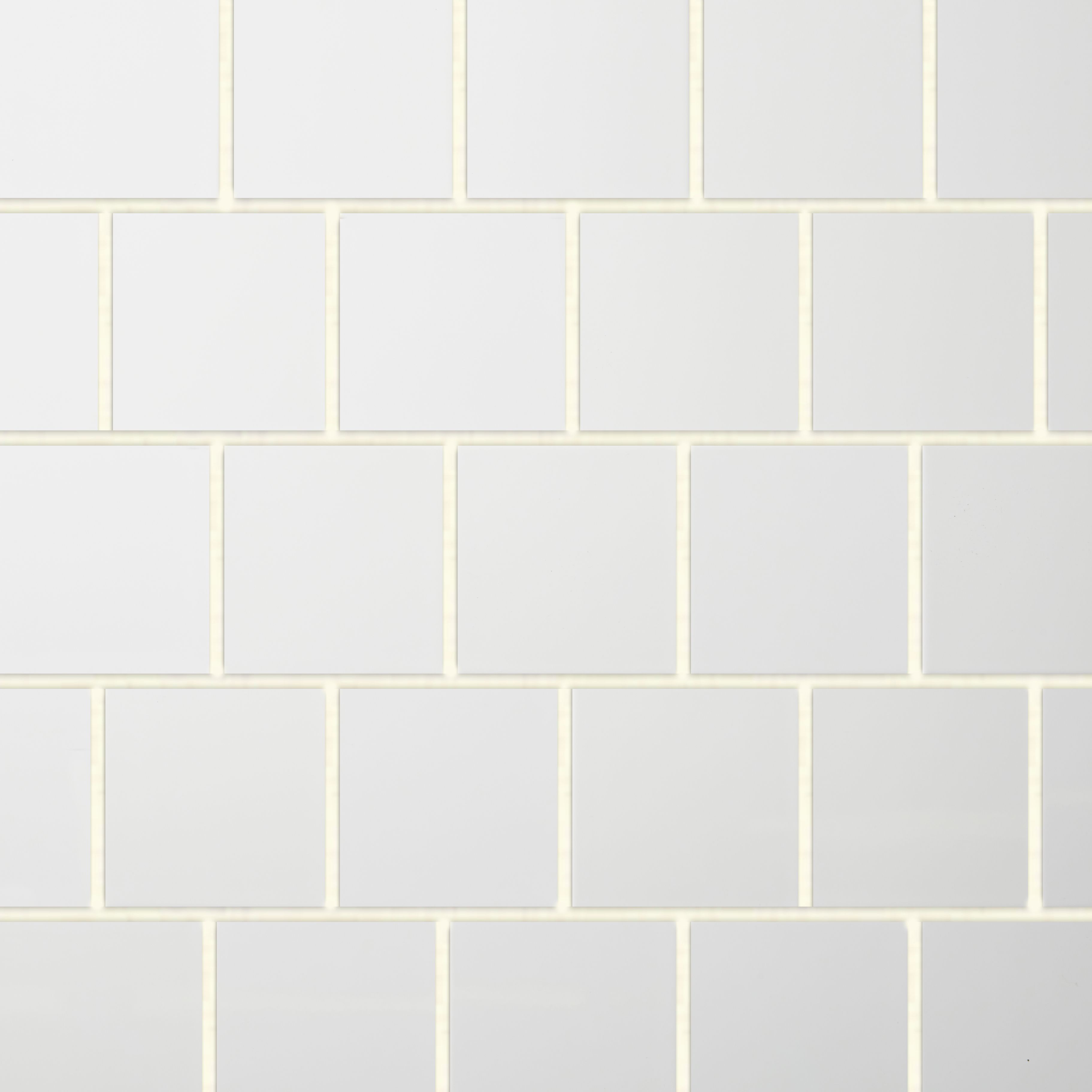 Leccia White Gloss Ceramic Wall Tile, (L)150mm (W)150mm