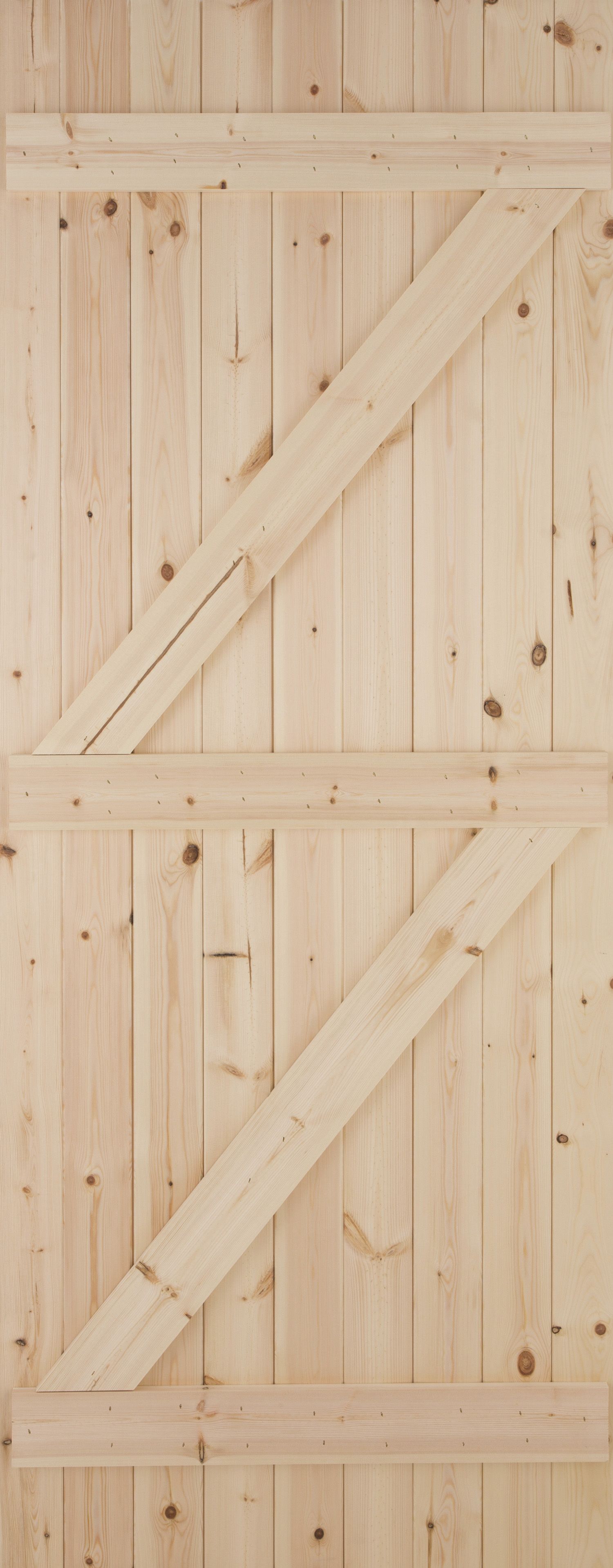 Ledged & braced Wooden External Side Back door, (H)1981mm (W)838mm