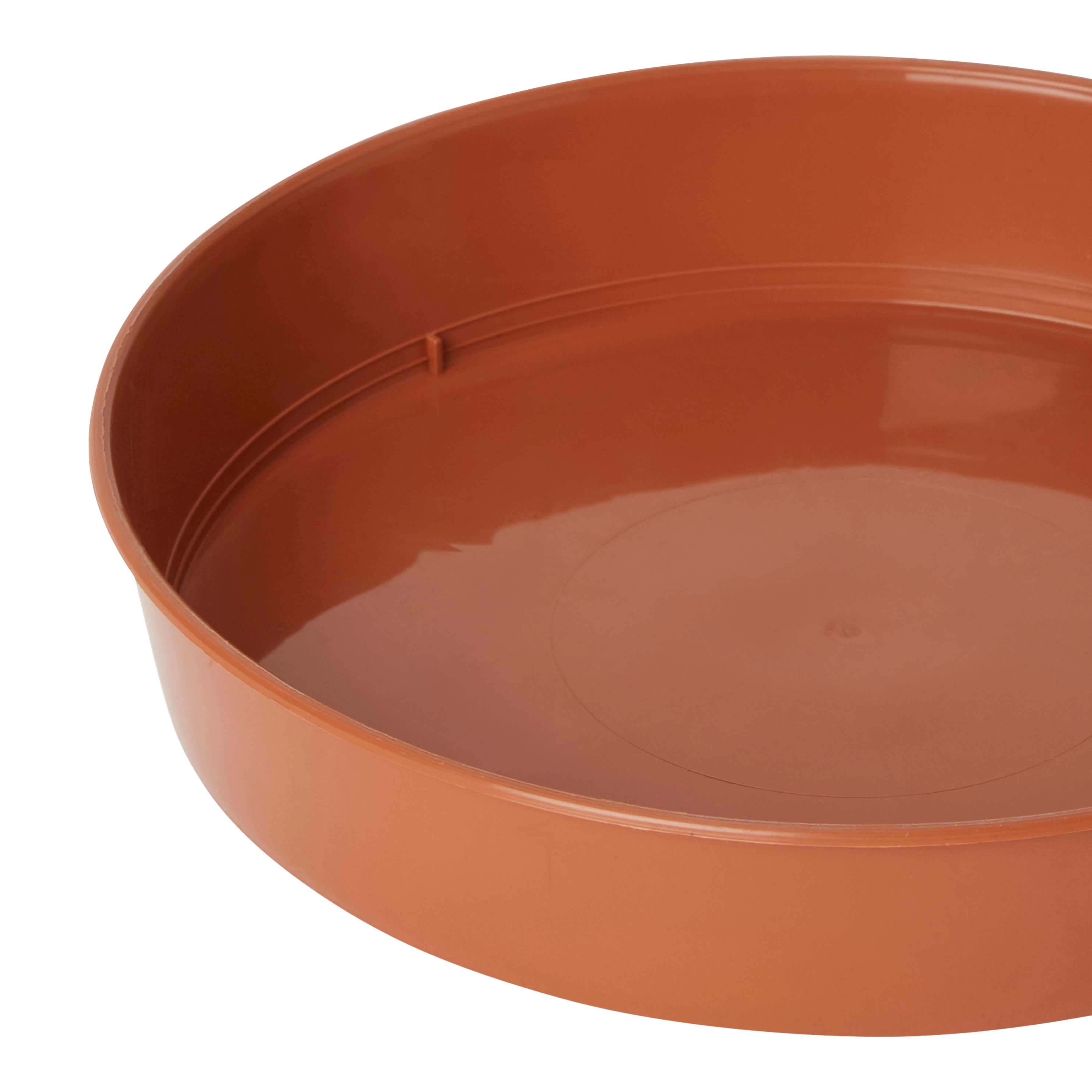 Lei Brown Grow pot Saucer (Dia)11.5cm, Pack of 5