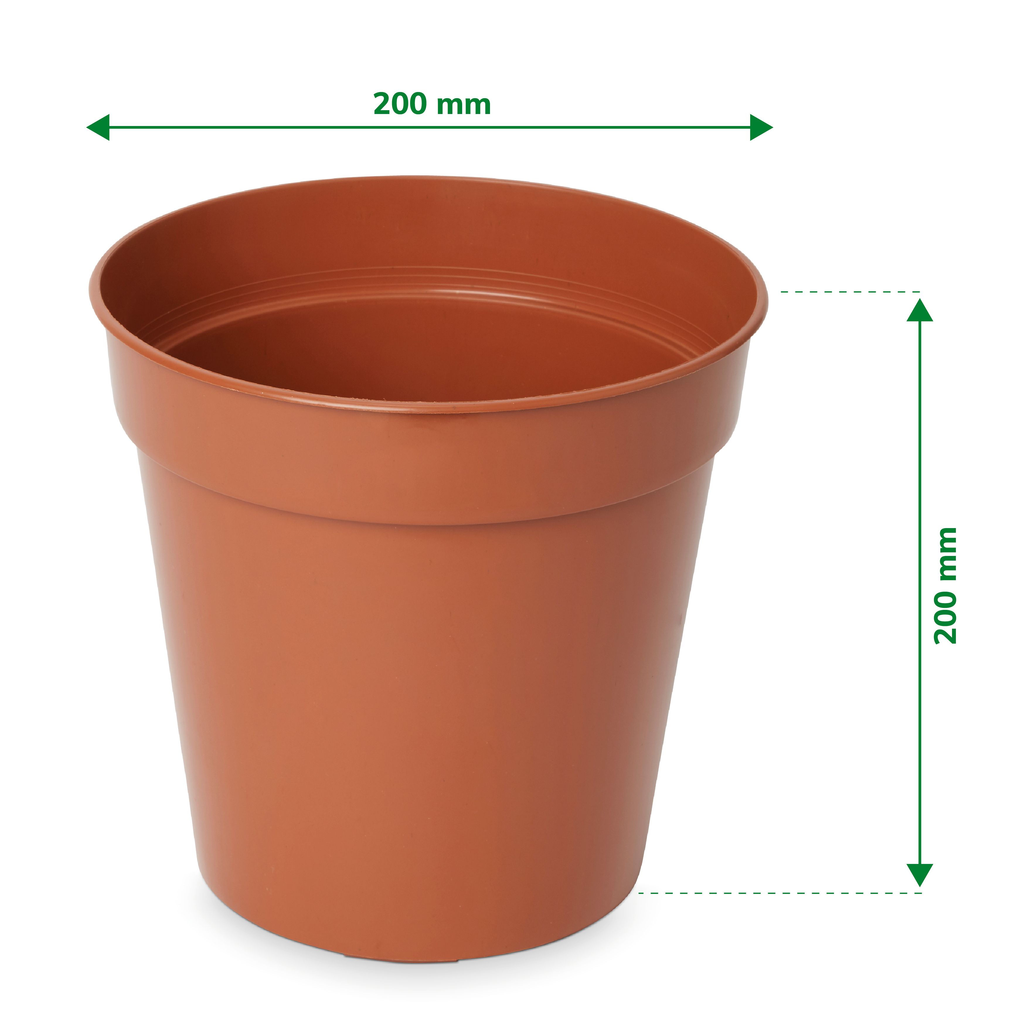 Lei Terracotta Plastic Circular Grow pot (Dia)20cm