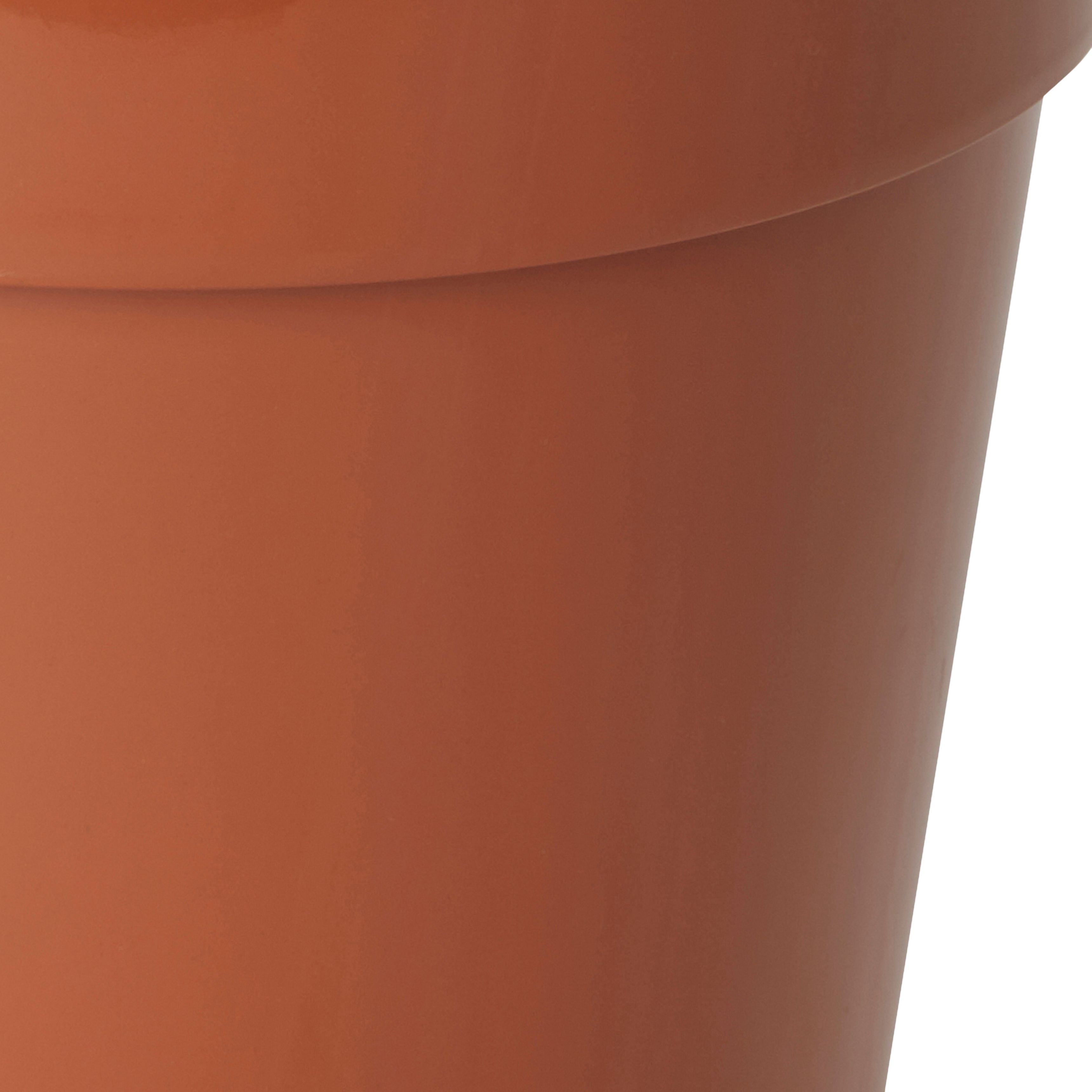 Lei Terracotta Plastic Circular Grow pot (Dia)25.4cm