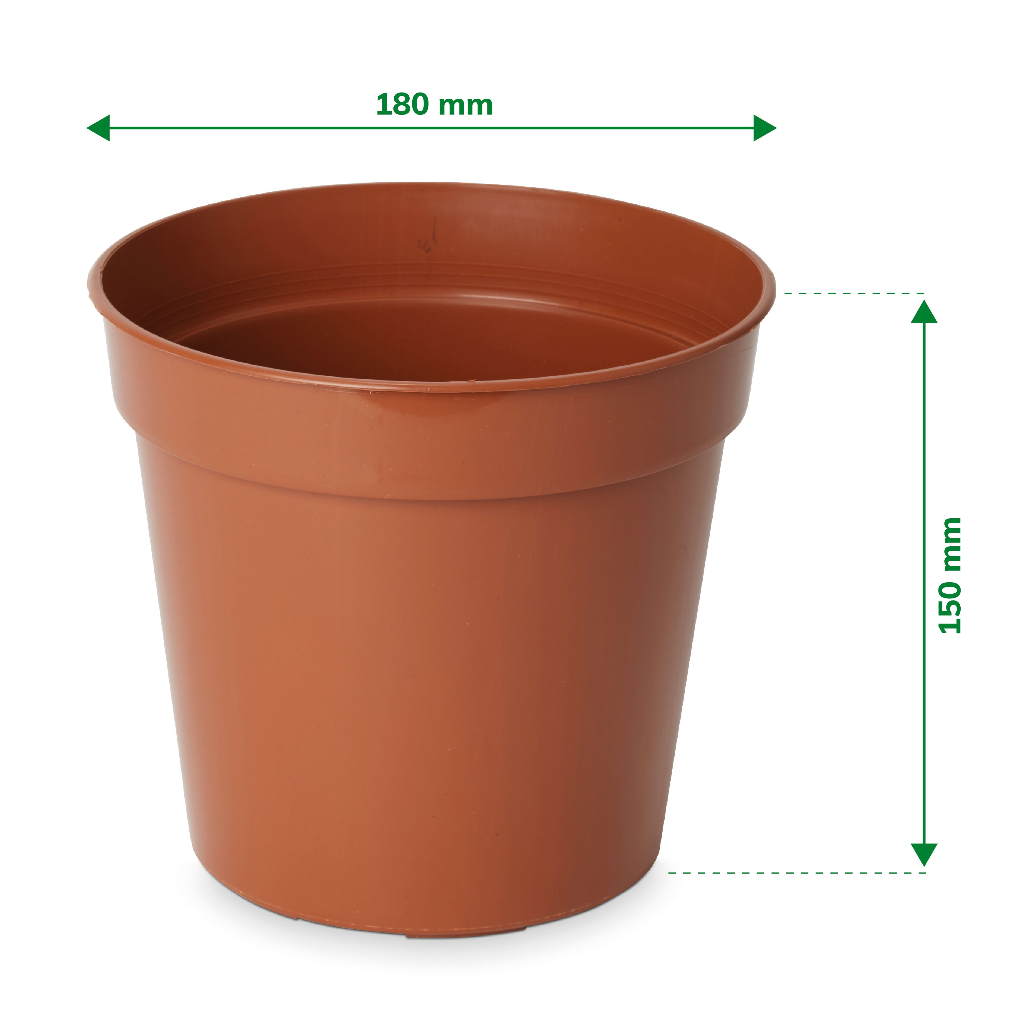 Lei Terracotta Plastic Round Grow pot (Dia)18cm