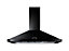 LEIHDC90BC Steel Chimney Cooker hood (W)89.8cm - Gloss black
