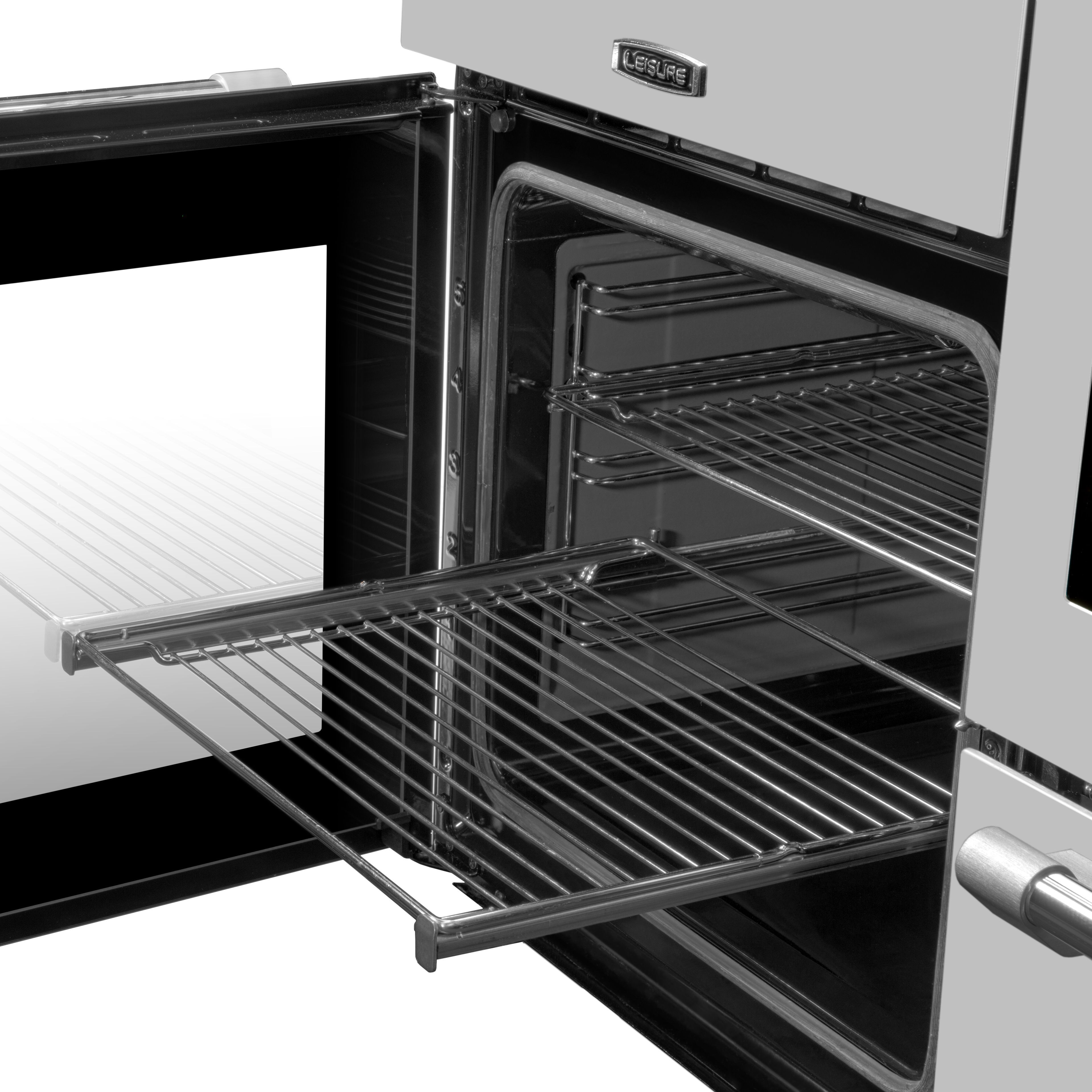 Leisure CK100C210K Freestanding Electric Range cooker with Electric Hob - Stainless steel effect