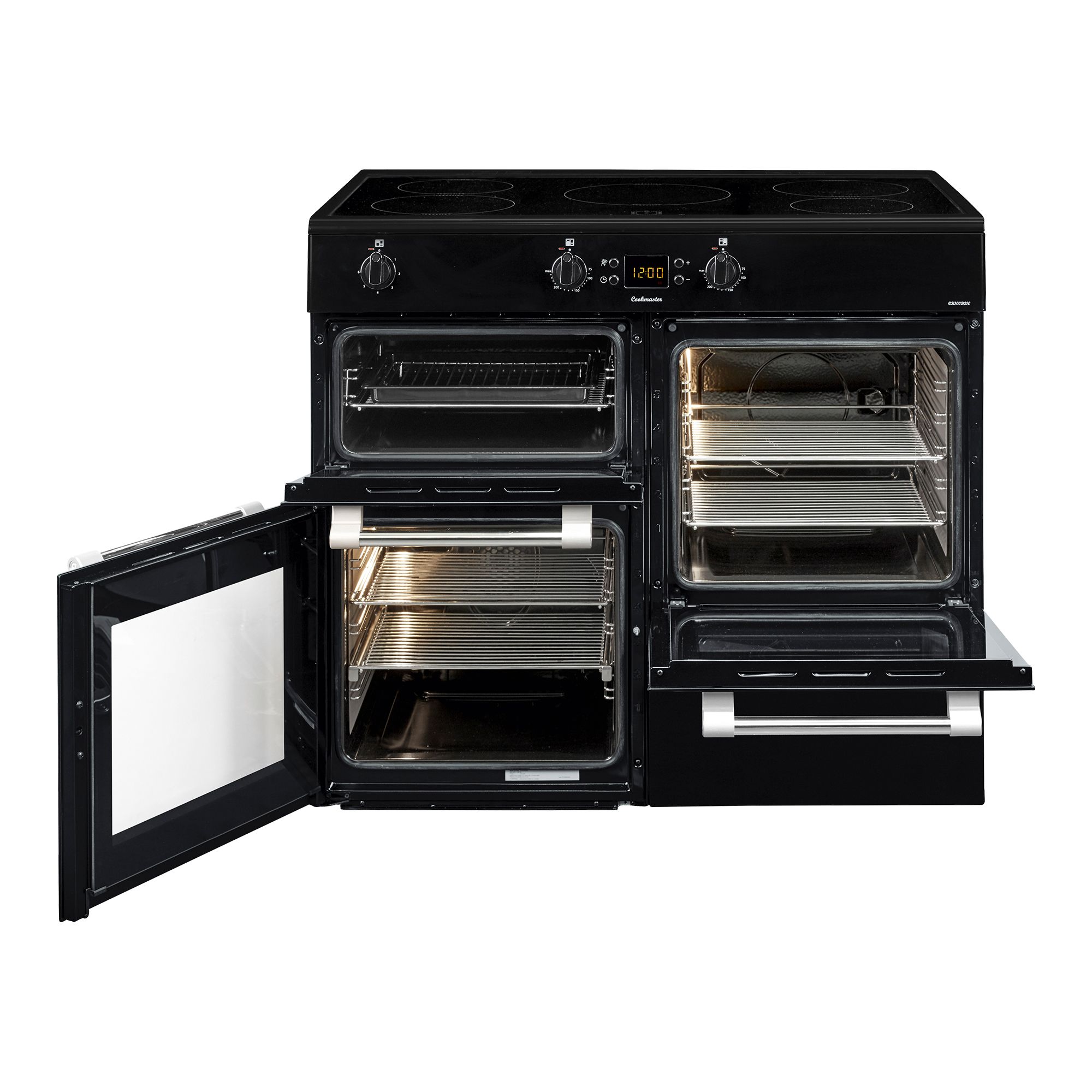 Leisure CK100D210K Freestanding Electric Range cooker with Induction Hob - Black