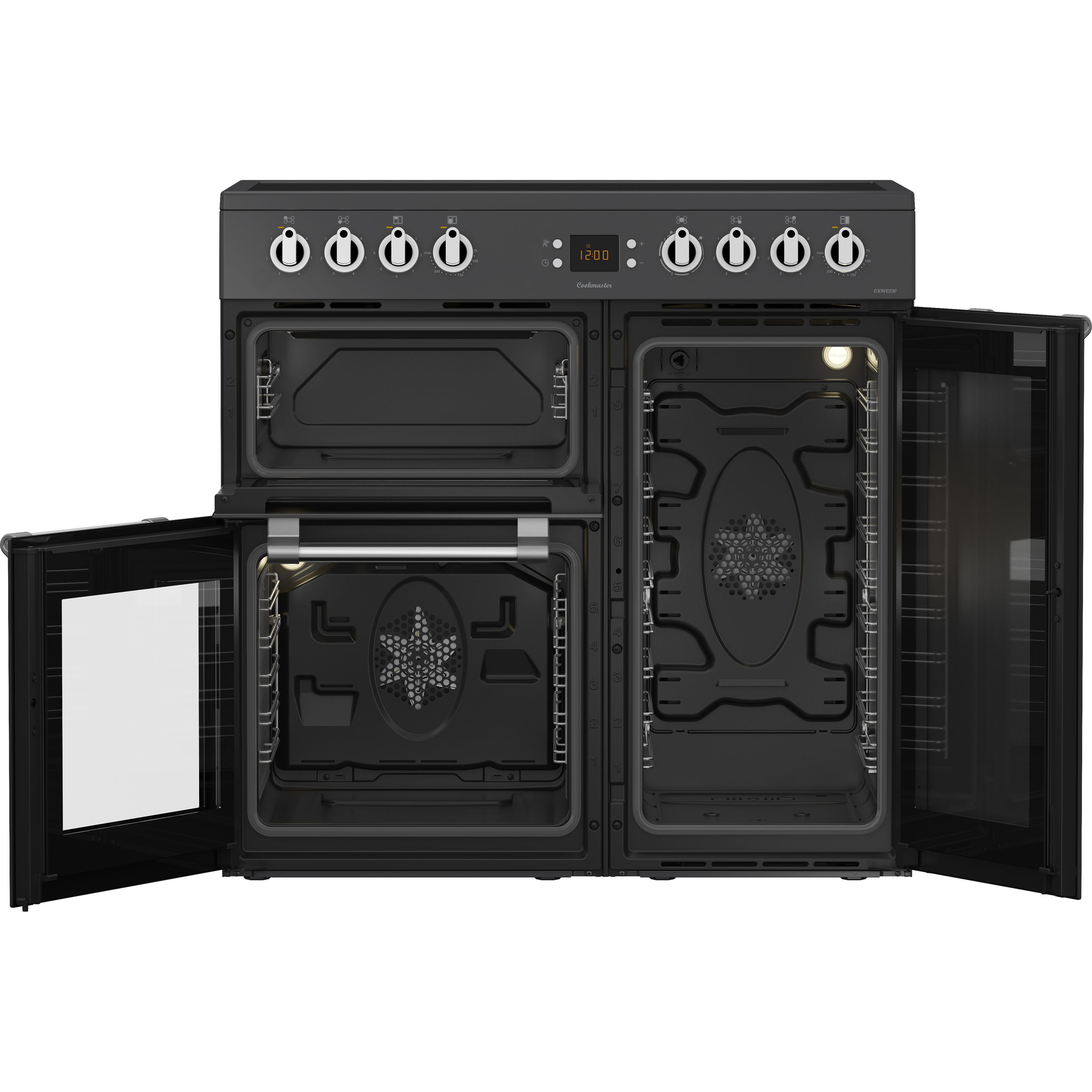 Leisure CK90C230T Freestanding Electric Range cooker - Matt anthracite chrome effect