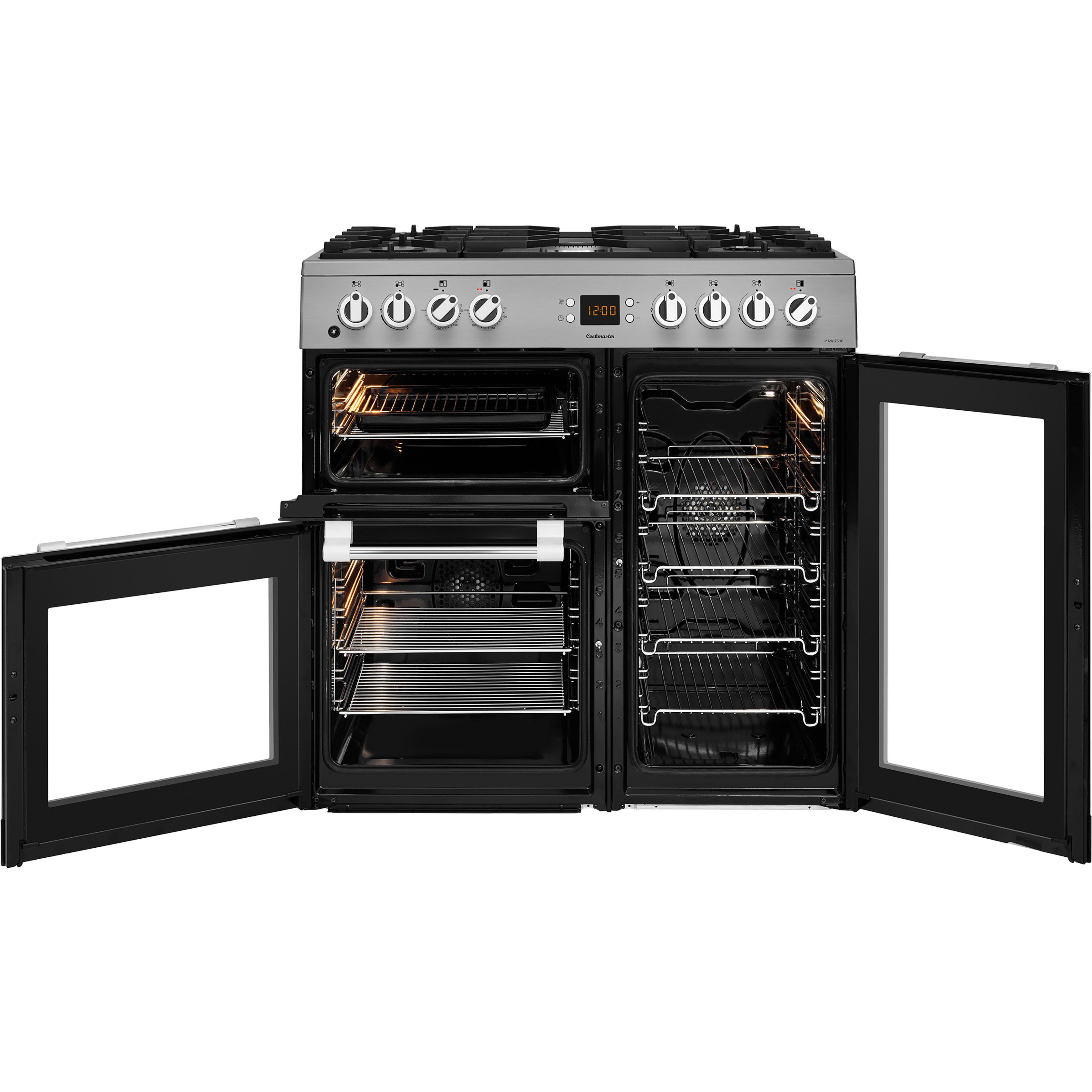 Leisure CK90F530X Freestanding Electric Range cooker - Gloss inox stainless steel effect