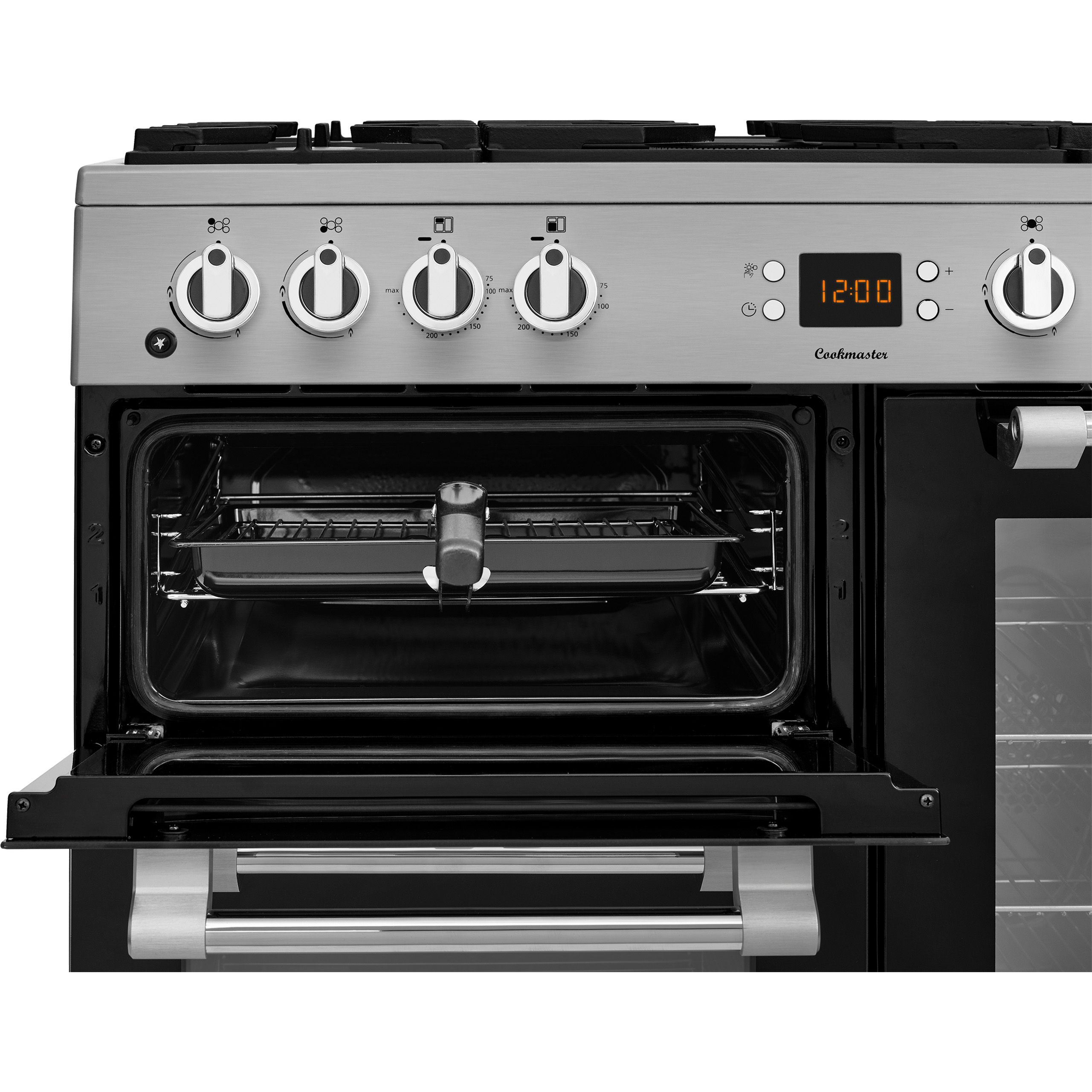Leisure CK90F530X Freestanding Electric Range cooker - Gloss inox stainless steel effect